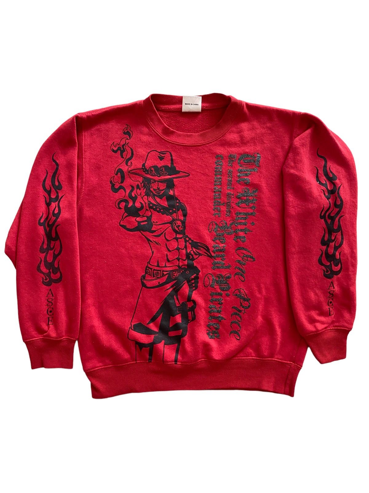 One Piece × Vintage Vintage One Piece Sweatshirt overprint nice design Size US M / EU 48-50 / 2 - 1 Thumbnail