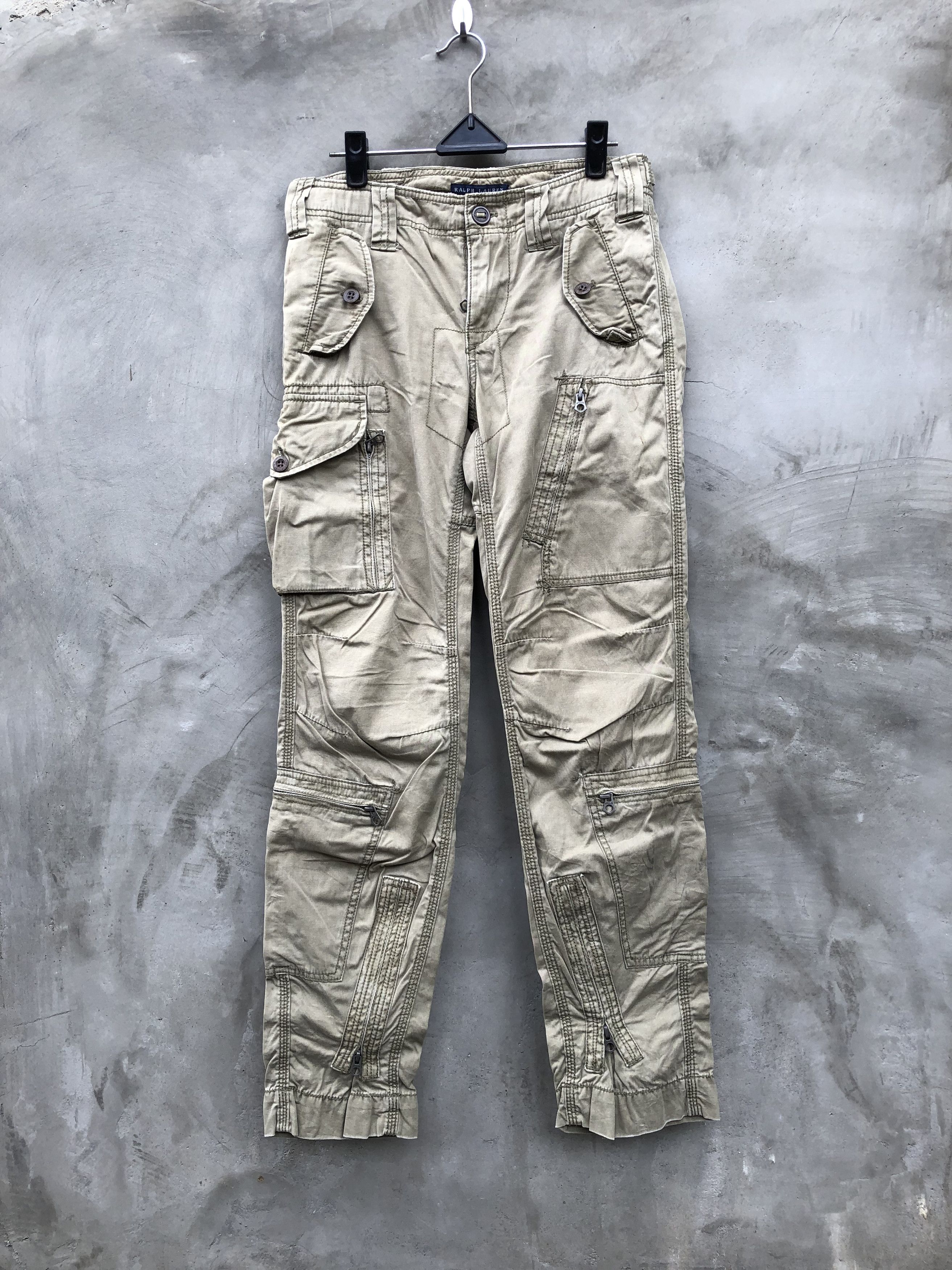 image of Military x Polo Ralph Lauren Polo Ralph Laurent Multipocket Cargo Pants in Army, Men's (Size 30)