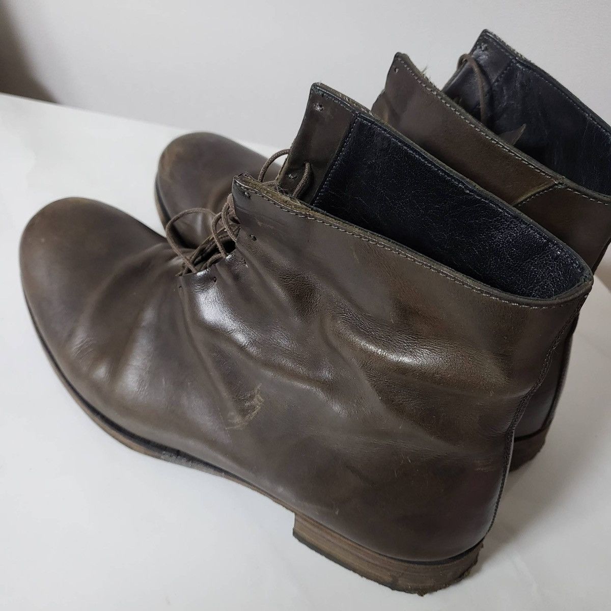 Ma+ Rare! Hidden lace calf leather boots Special color Ma+ Size US 9.5 / EU 42-43 - 2 Thumbnail