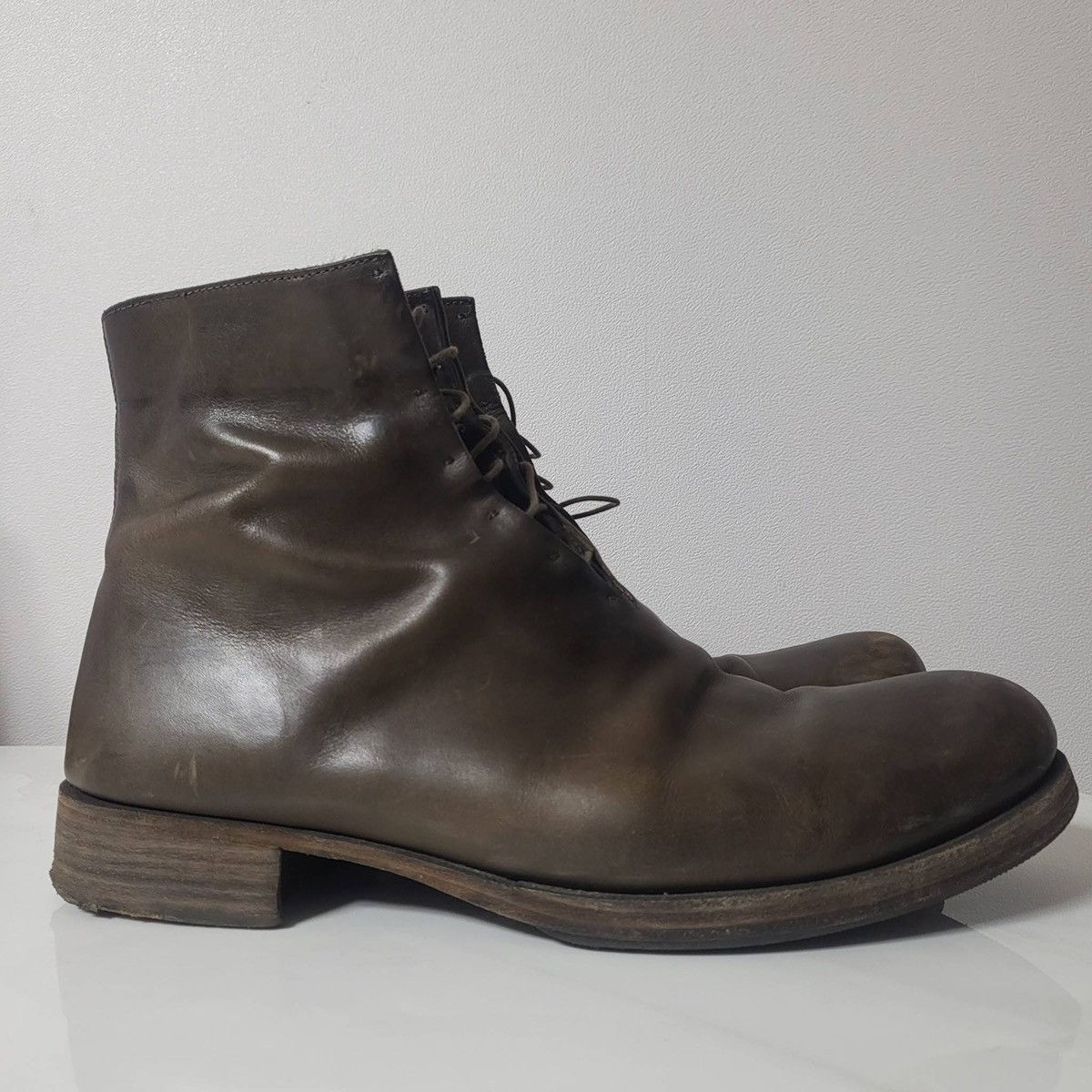 Ma+ Rare! Hidden lace calf leather boots Special color Ma+ Size US 9.5 / EU 42-43 - 1 Thumbnail
