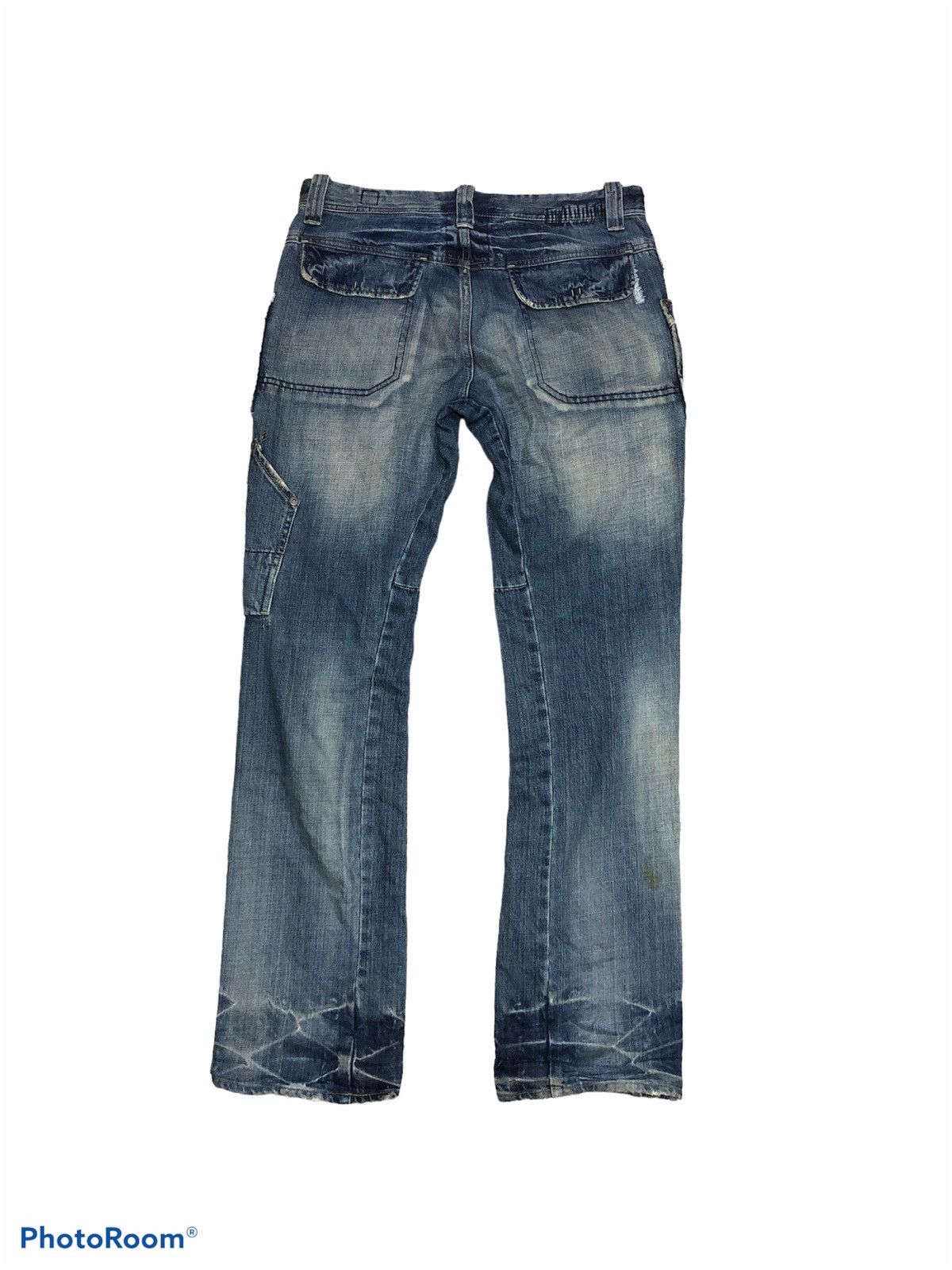 Other RARE⚡️⚡️BARTACK WASHED BLUE MULTIPOCKET DENIM Size US 34 / EU 50 - 2 Thumbnail