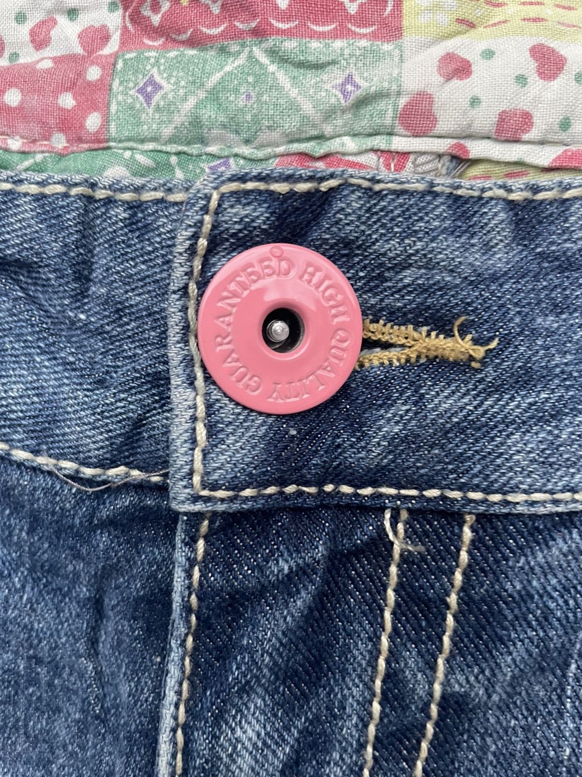 Japanese Brand Japanese Estacot Distresed Patches Denim Size 31" - 10 Thumbnail