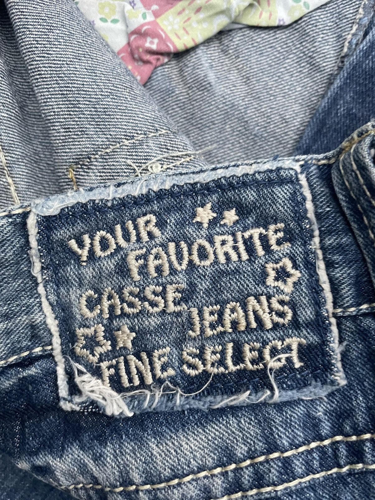 Japanese Brand Japanese Estacot Distresed Patches Denim Size 31" - 9 Thumbnail