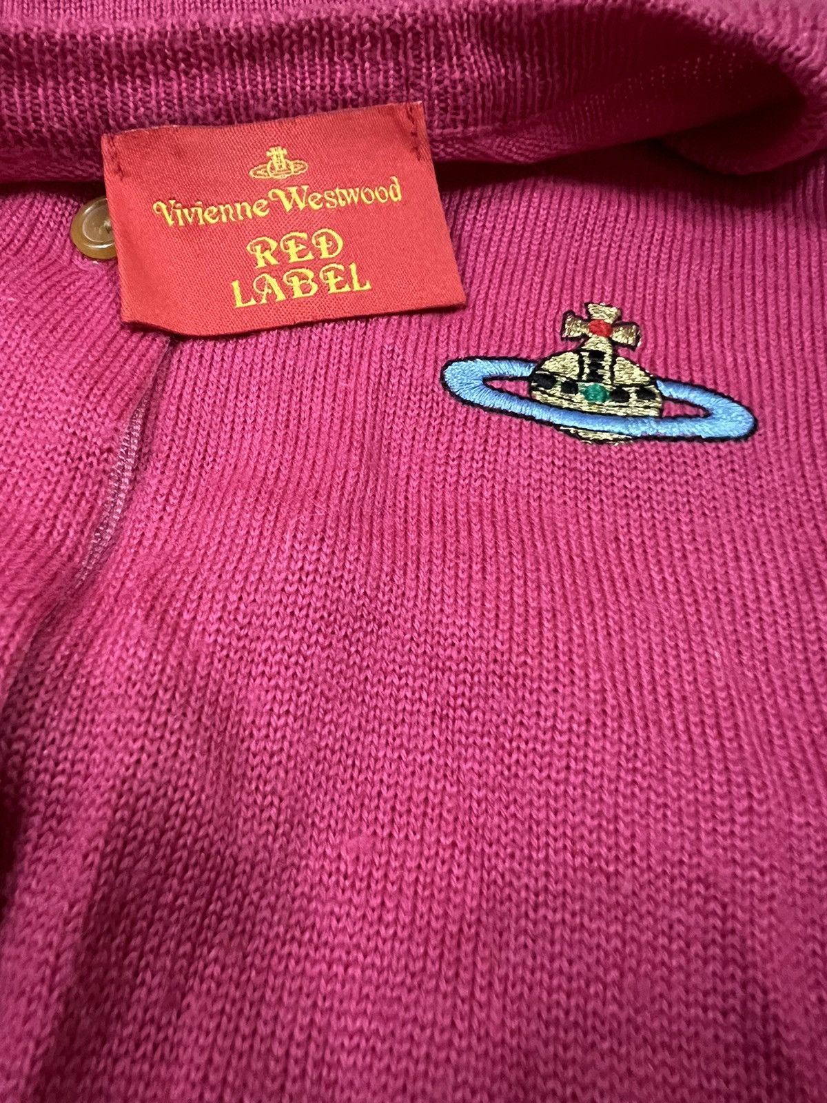 Vivienne Westwood GRAIL🔥90s Vivienne Westwood Orb Logo Elongated Arm Cardigan Size US S / EU 44-46 / 1 - 8 Thumbnail