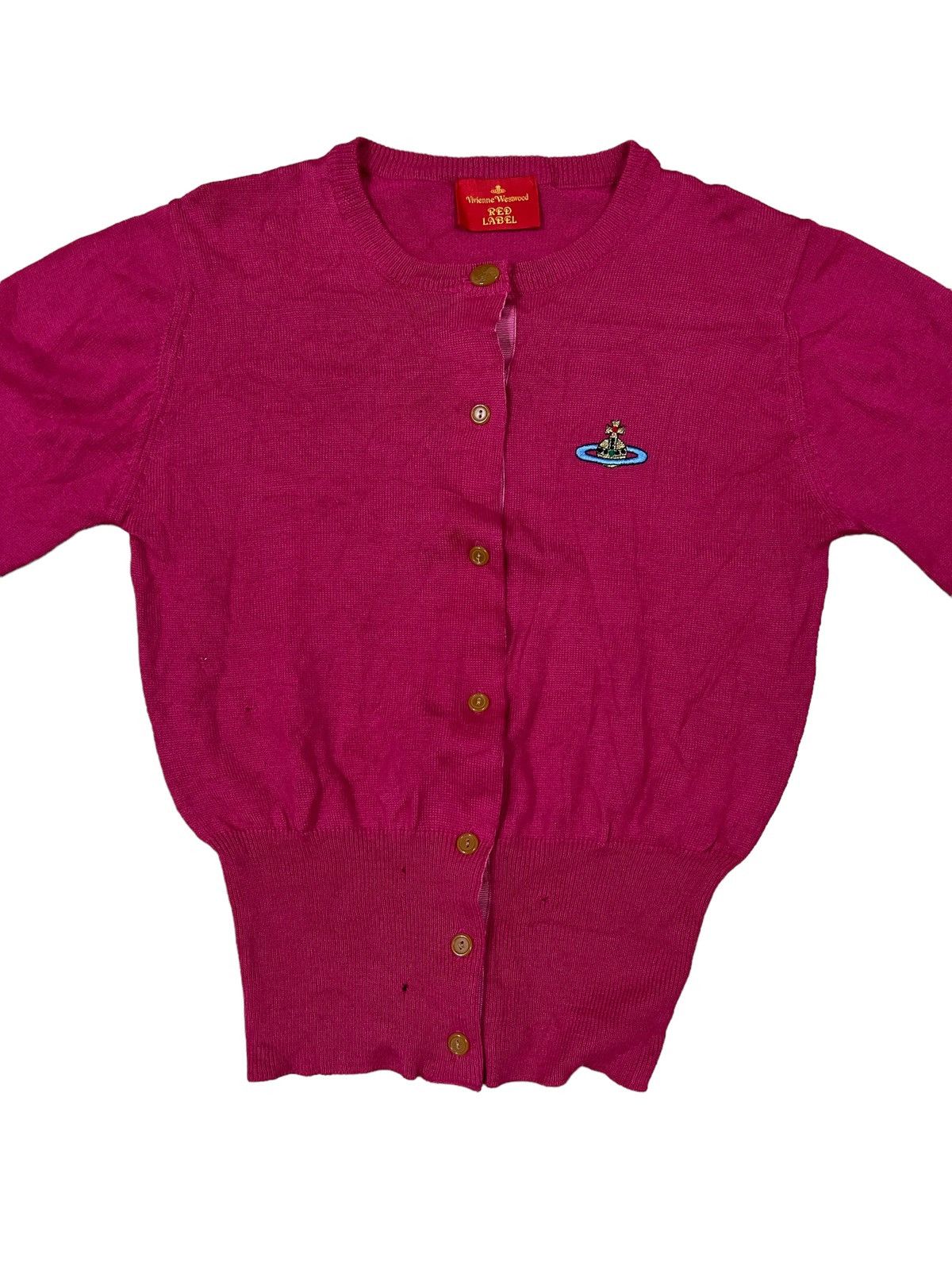 Vivienne Westwood GRAIL🔥90s Vivienne Westwood Orb Logo Elongated Arm Cardigan Size US S / EU 44-46 / 1 - 3 Thumbnail