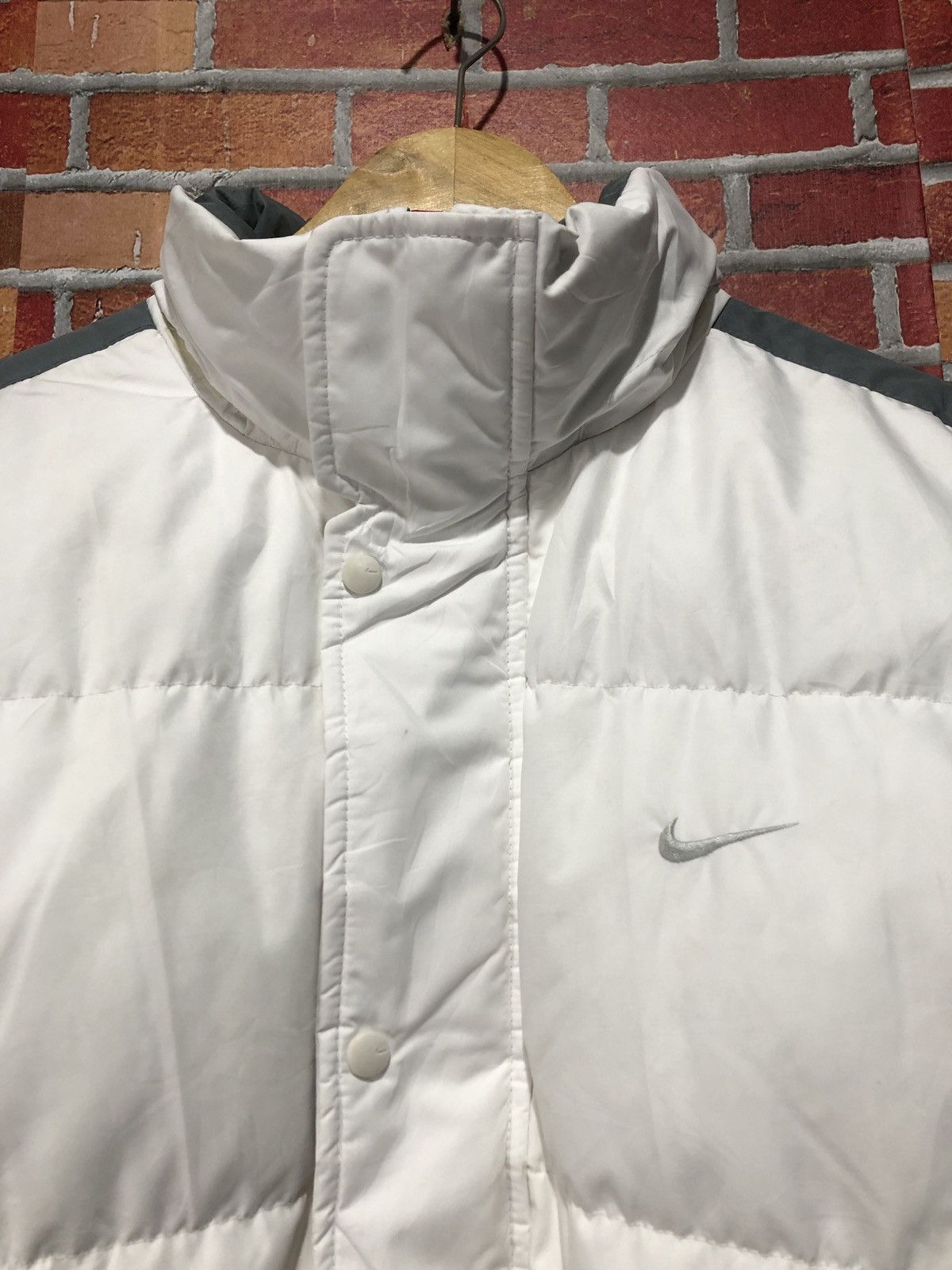 Nike Nike Puffer Down White Jacket Size US L / EU 52-54 / 3 - 3 Thumbnail