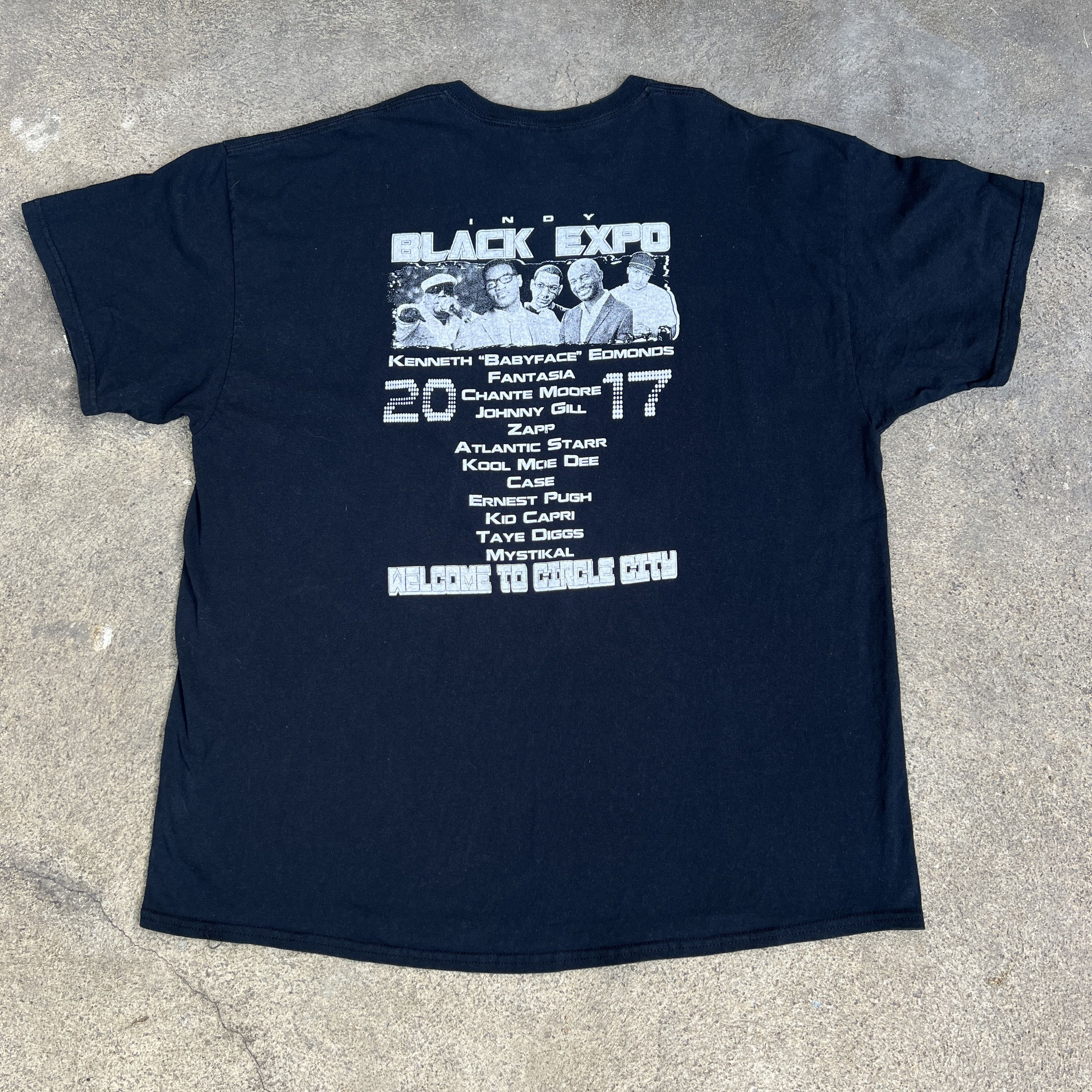 Band Tees × Rap Tees BLACK EXPO 2017 Promo Tee 2XL Kool Moe Dee Babyface R&B Soul Size US XXL / EU 58 / 5 - 6 Thumbnail