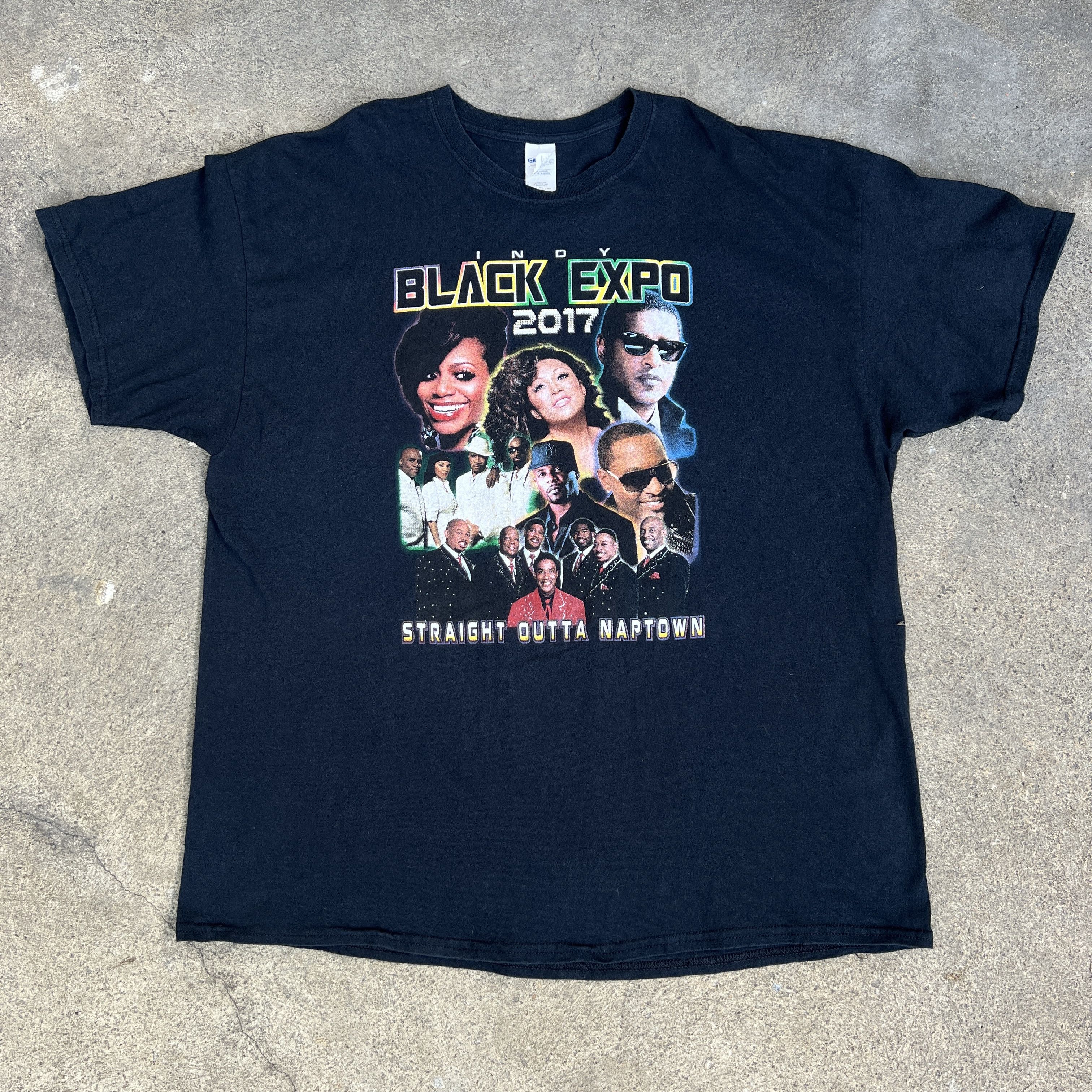 Band Tees × Rap Tees BLACK EXPO 2017 Promo Tee 2XL Kool Moe Dee Babyface R&B Soul Size US XXL / EU 58 / 5 - 2 Thumbnail