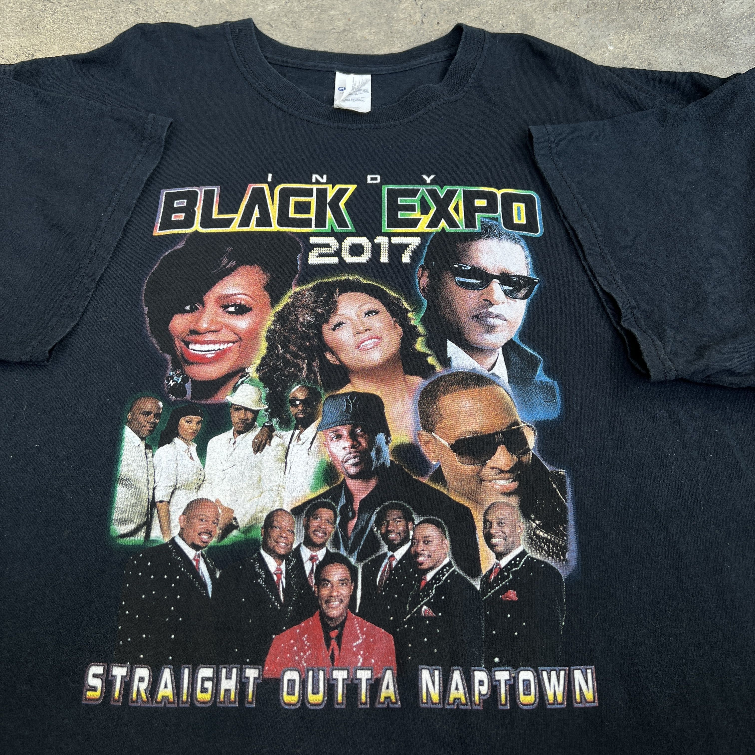 Band Tees × Rap Tees BLACK EXPO 2017 Promo Tee 2XL Kool Moe Dee Babyface R&B Soul Size US XXL / EU 58 / 5 - 1 Thumbnail