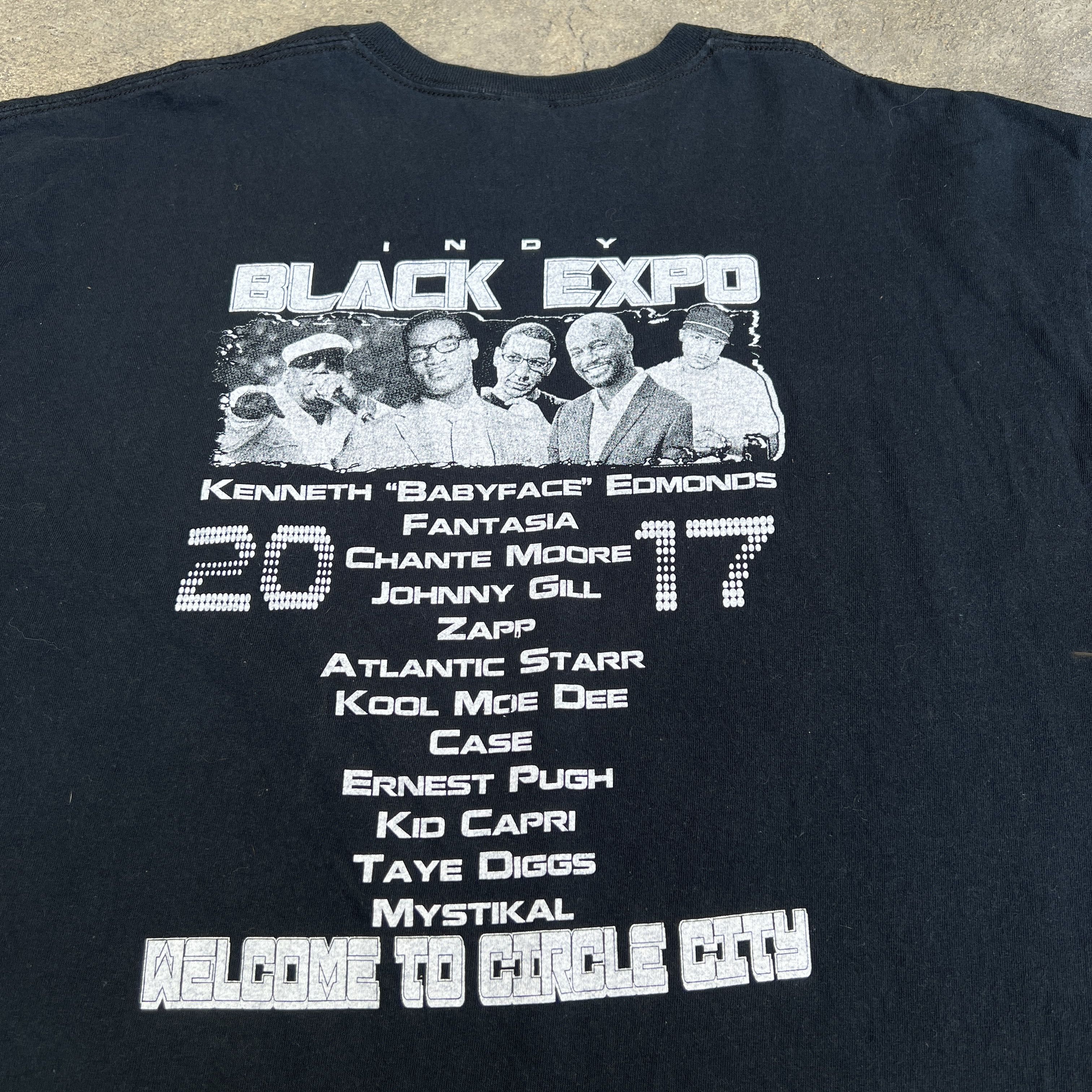 Band Tees × Rap Tees BLACK EXPO 2017 Promo Tee 2XL Kool Moe Dee Babyface R&B Soul Size US XXL / EU 58 / 5 - 5 Thumbnail