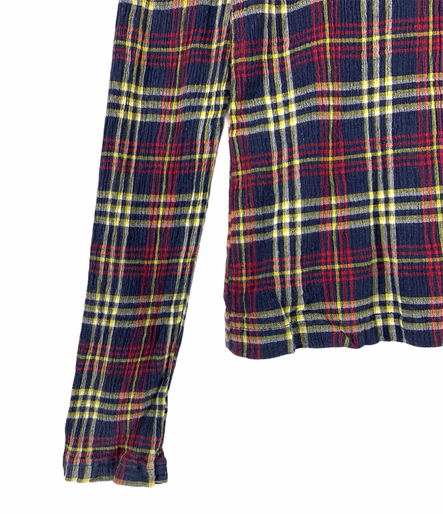 Designer × Issey Miyake × Tsumori Chisato Tsumori chisato pleated checkered button up shirt Size S / US 4 / IT 40 - 4 Thumbnail