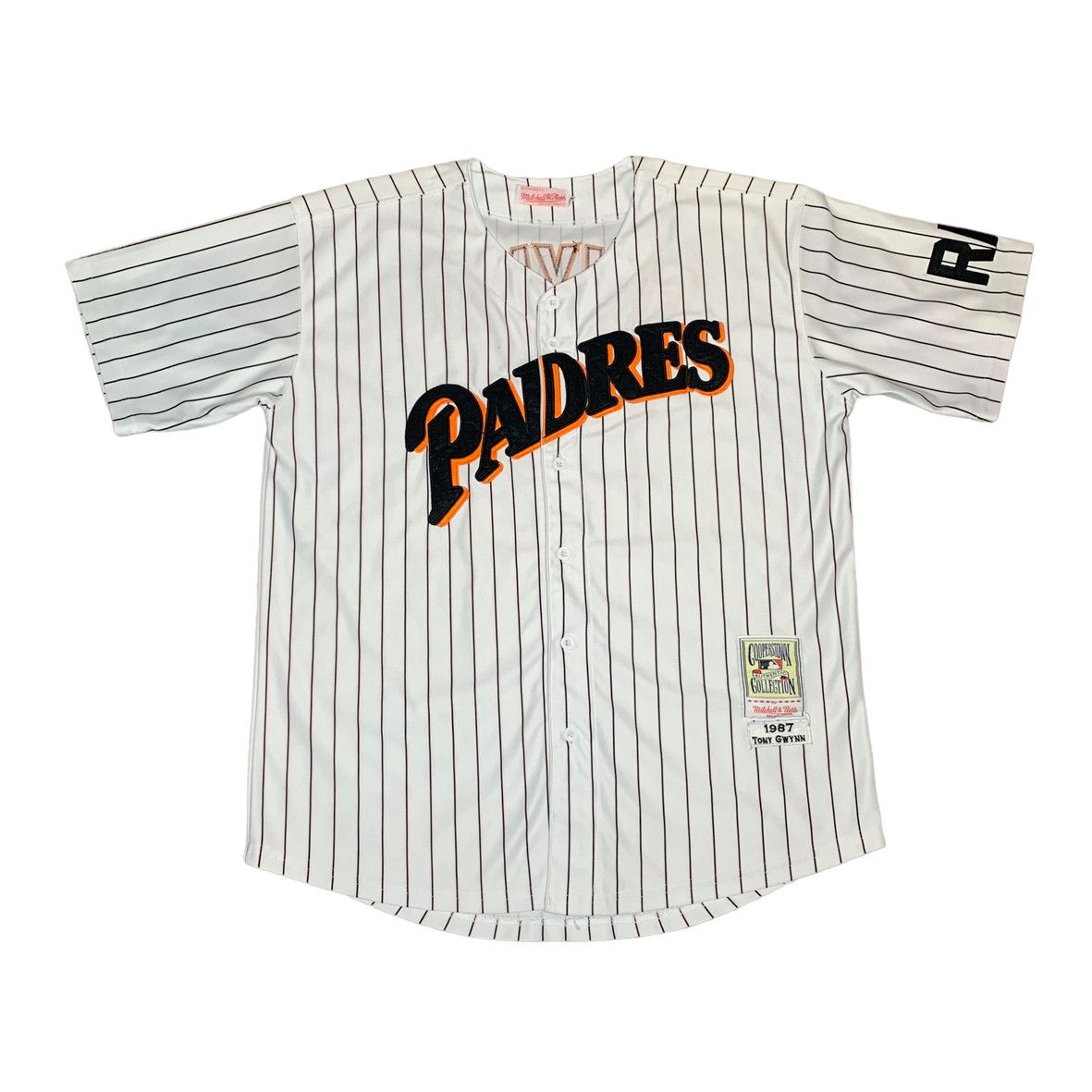 Authentic 1987 Tony Gwynn San Diego Padres Mitchell Ness Jersey Size 50 XL  Mint!