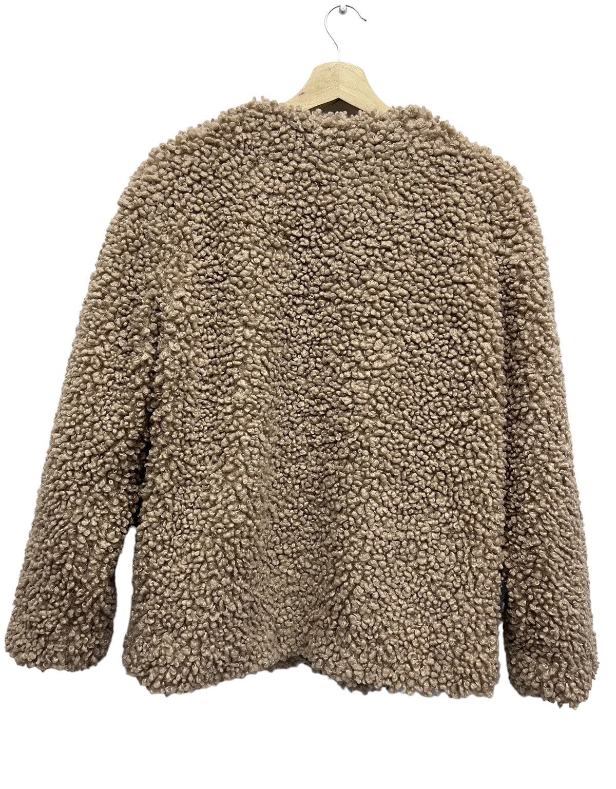 Japanese Brand Designer MYSTIC Faux Sherpa Fleece Jacket Size M / US 6-8 / IT 42-44 - 3 Thumbnail