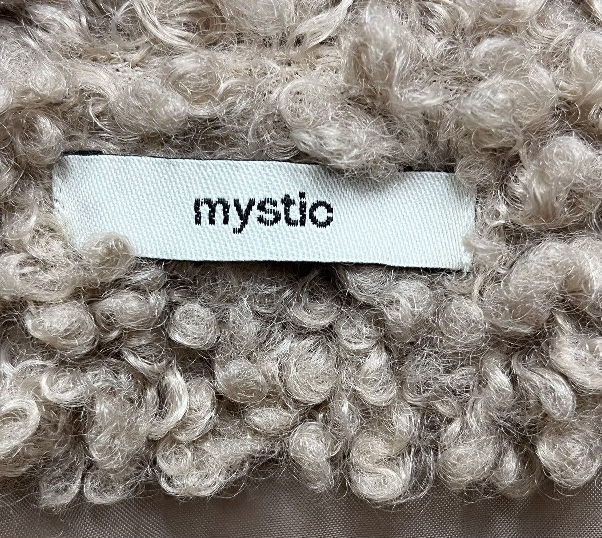 Japanese Brand Designer MYSTIC Faux Sherpa Fleece Jacket Size M / US 6-8 / IT 42-44 - 8 Thumbnail