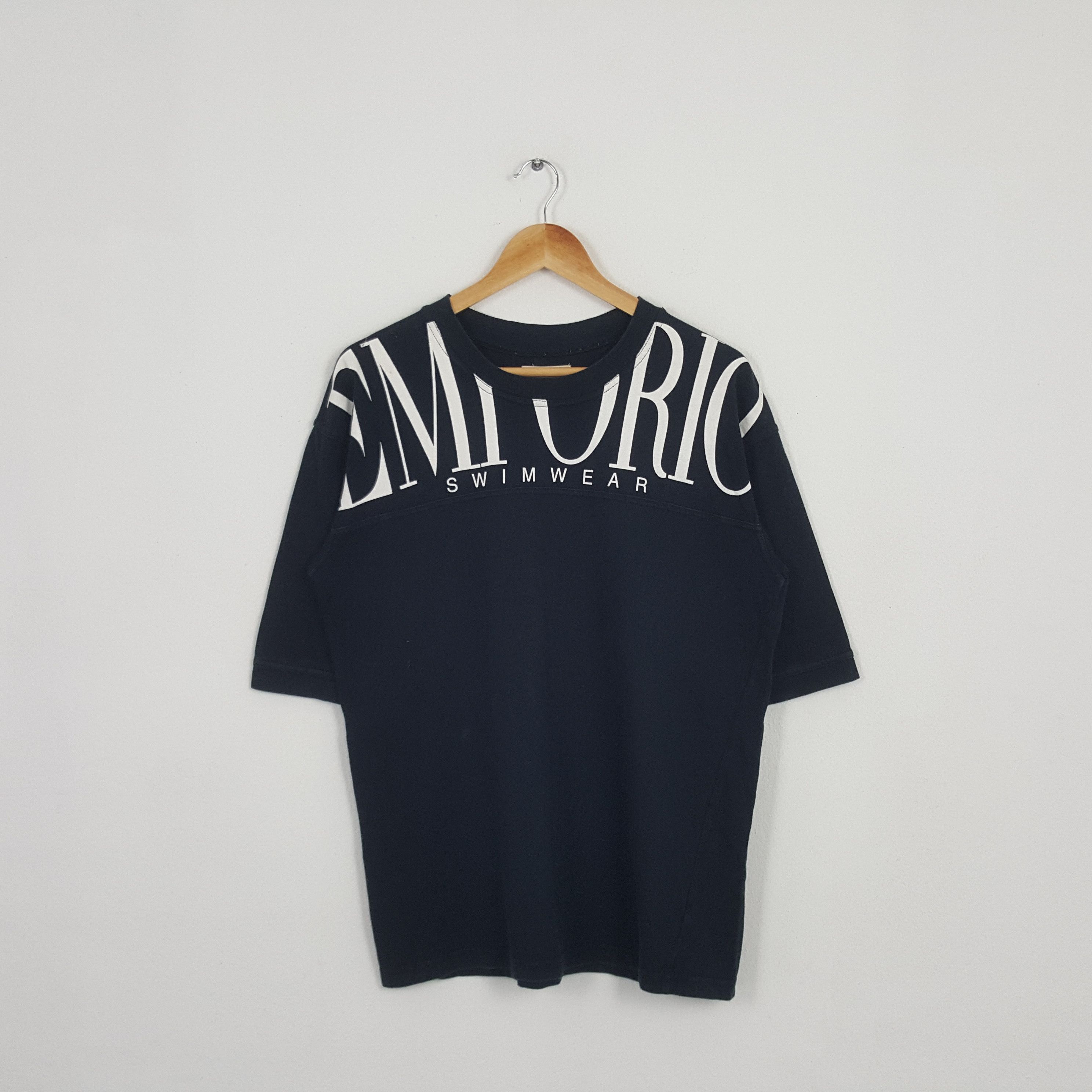 Emporio Armani Italian Designers Emporio Armani Swimwear Spell Out Printed Tee T shirt Grailed