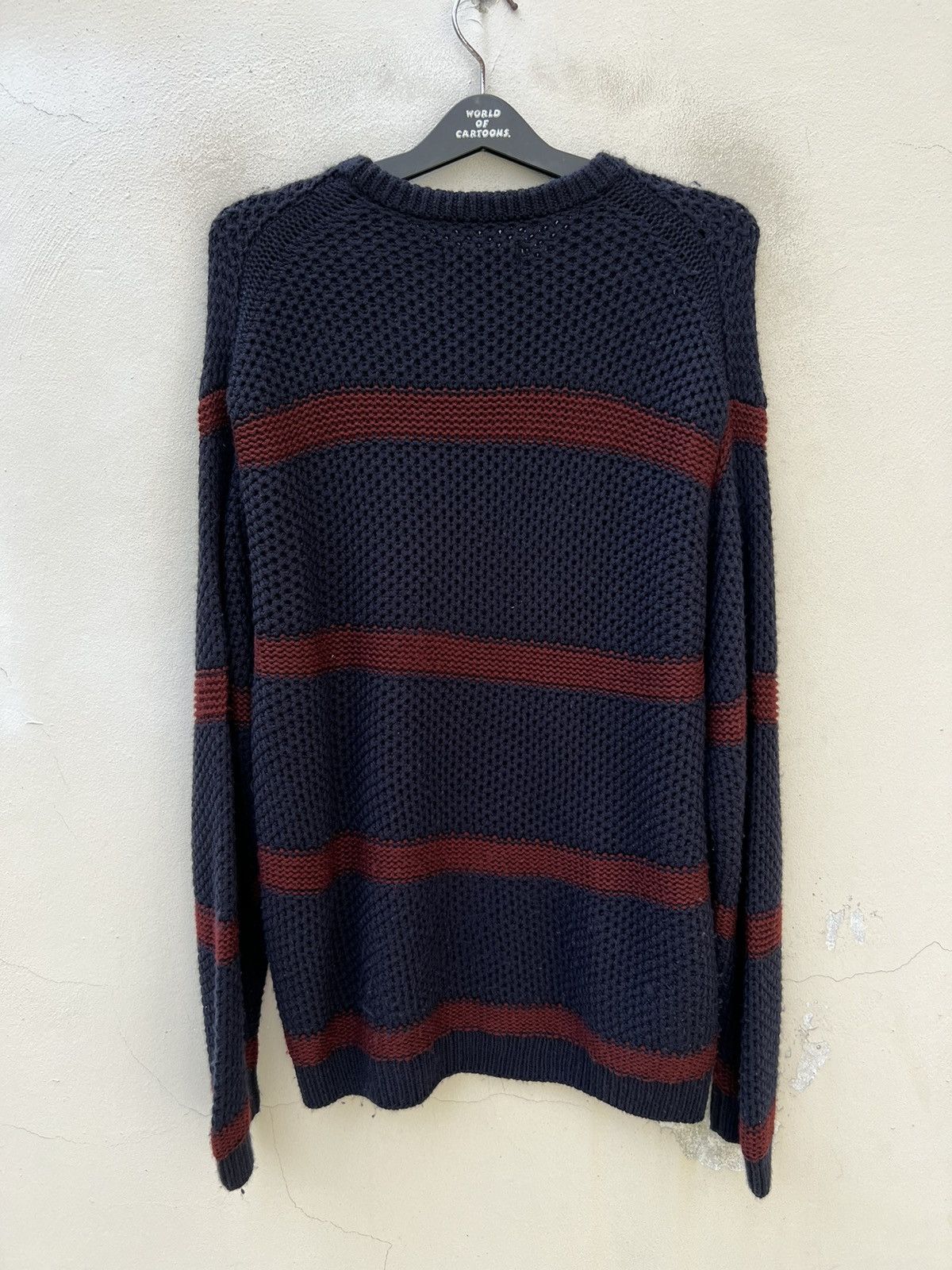 VAINL ARCHIVE VainL Archive Japan Distress Border Stripe Grunge Sweater Size US M / EU 48-50 / 2 - 13 Thumbnail