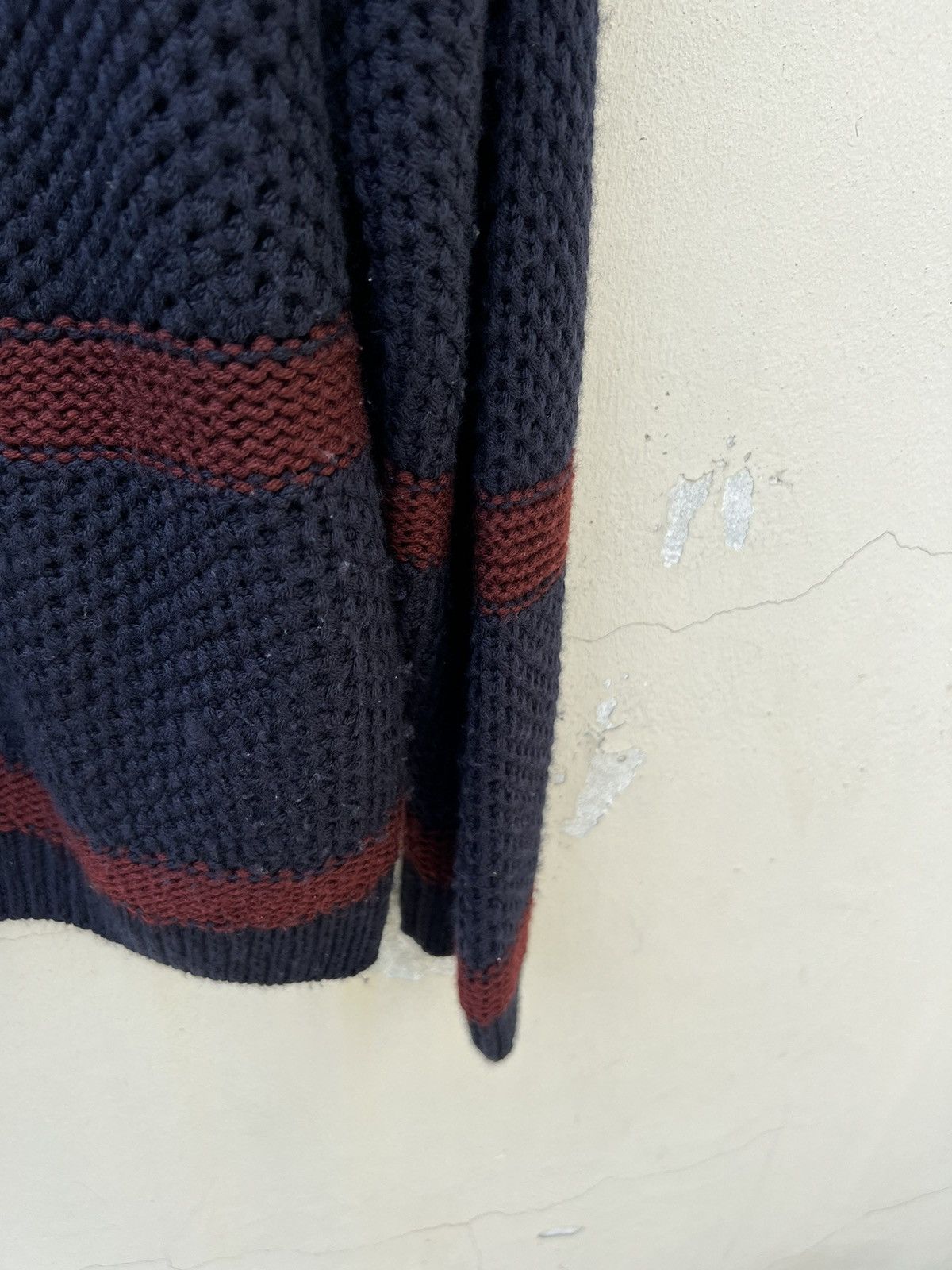 VAINL ARCHIVE VainL Archive Japan Distress Border Stripe Grunge Sweater Size US M / EU 48-50 / 2 - 16 Thumbnail