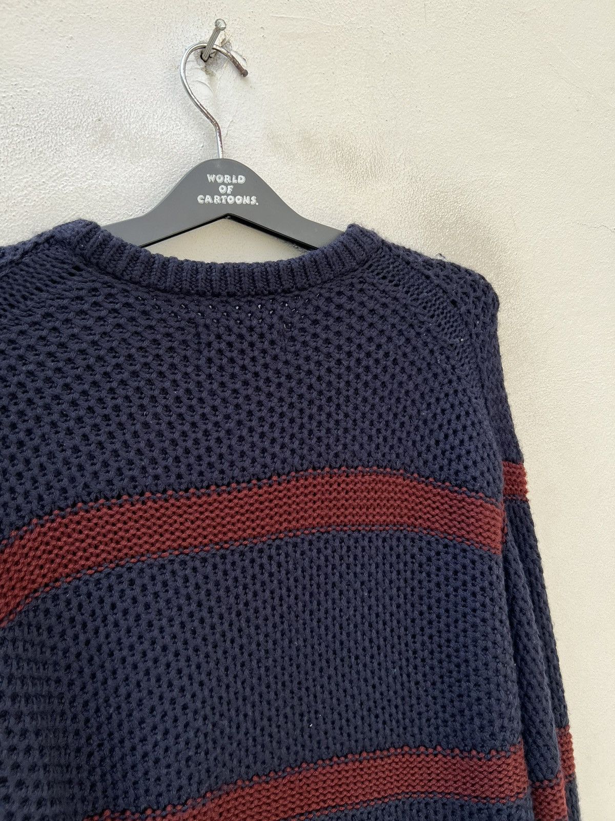 VAINL ARCHIVE VainL Archive Japan Distress Border Stripe Grunge Sweater Size US M / EU 48-50 / 2 - 14 Thumbnail