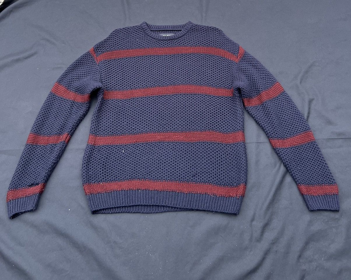 VAINL ARCHIVE VainL Archive Japan Distress Border Stripe Grunge Sweater Size US M / EU 48-50 / 2 - 1 Thumbnail