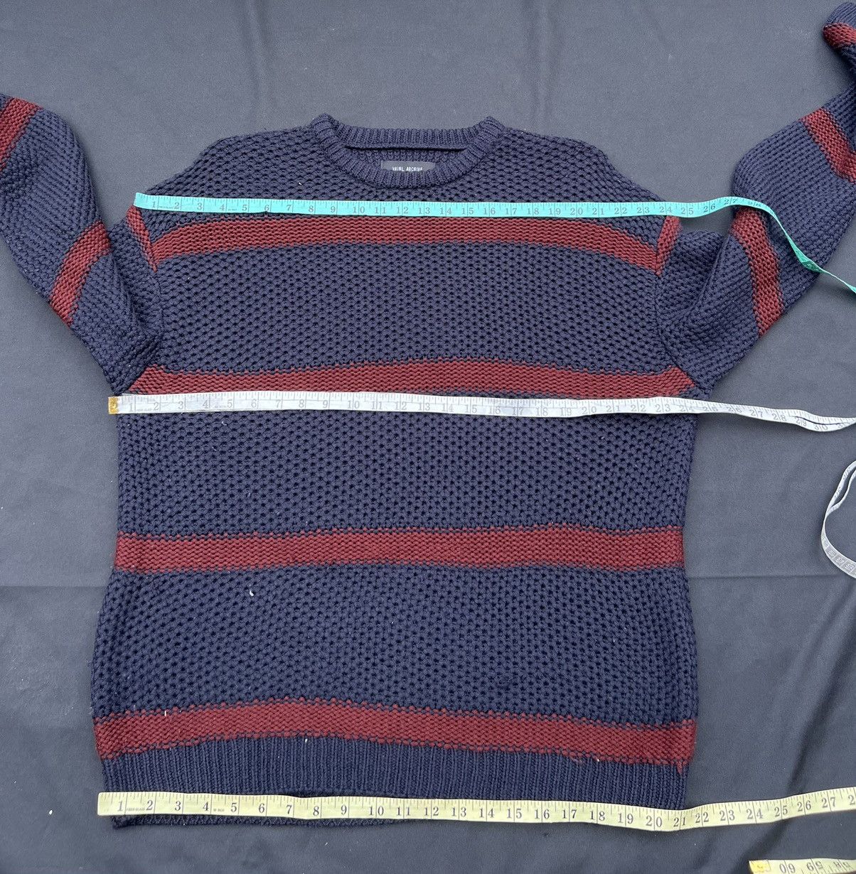 VAINL ARCHIVE VainL Archive Japan Distress Border Stripe Grunge Sweater Size US M / EU 48-50 / 2 - 2 Thumbnail