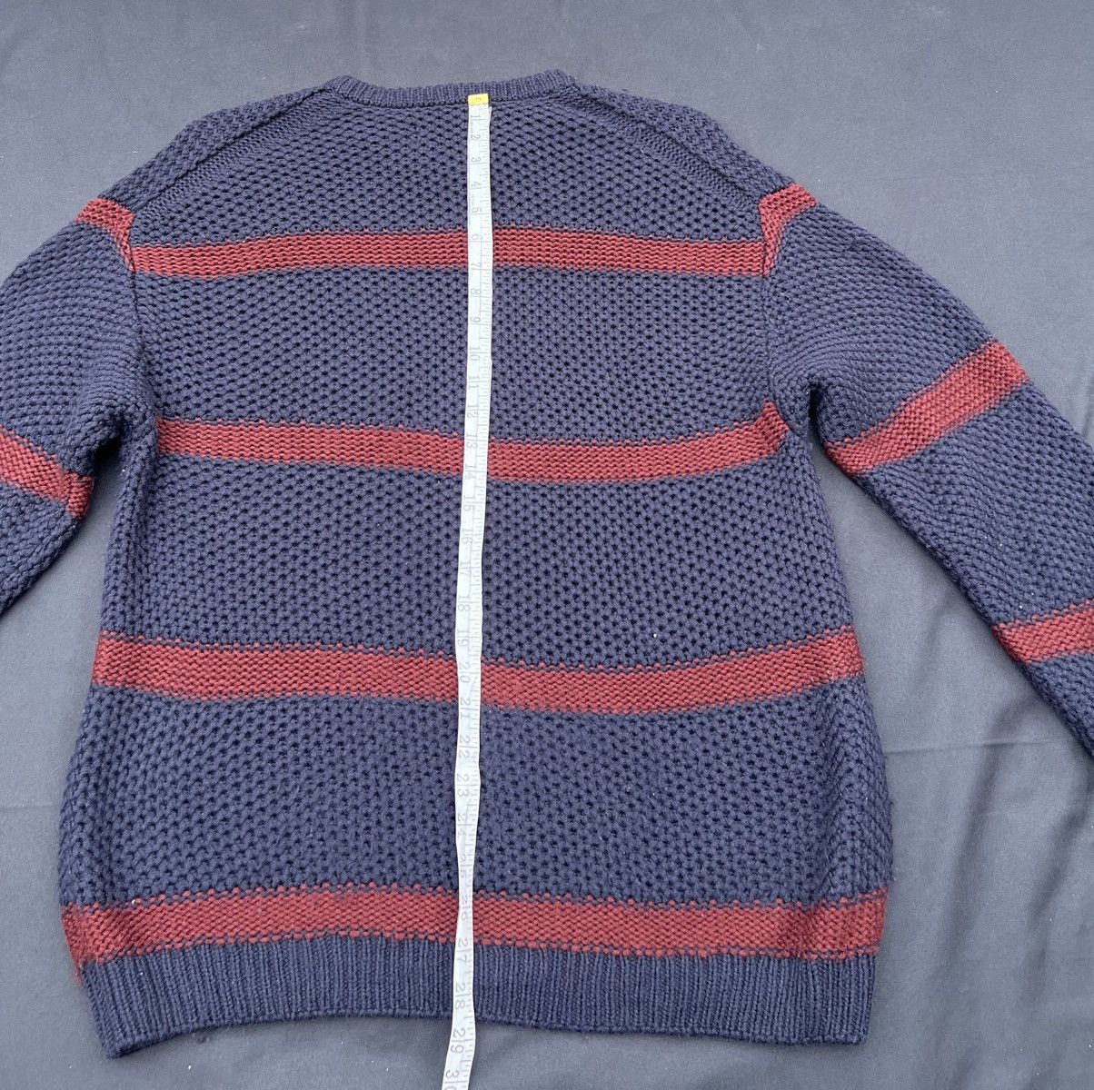 VAINL ARCHIVE VainL Archive Japan Distress Border Stripe Grunge Sweater Size US M / EU 48-50 / 2 - 5 Thumbnail