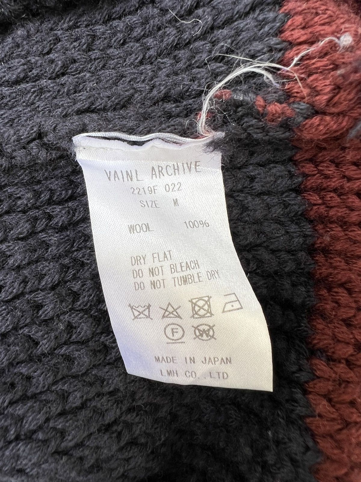 VAINL ARCHIVE VainL Archive Japan Distress Border Stripe Grunge Sweater Size US M / EU 48-50 / 2 - 18 Thumbnail