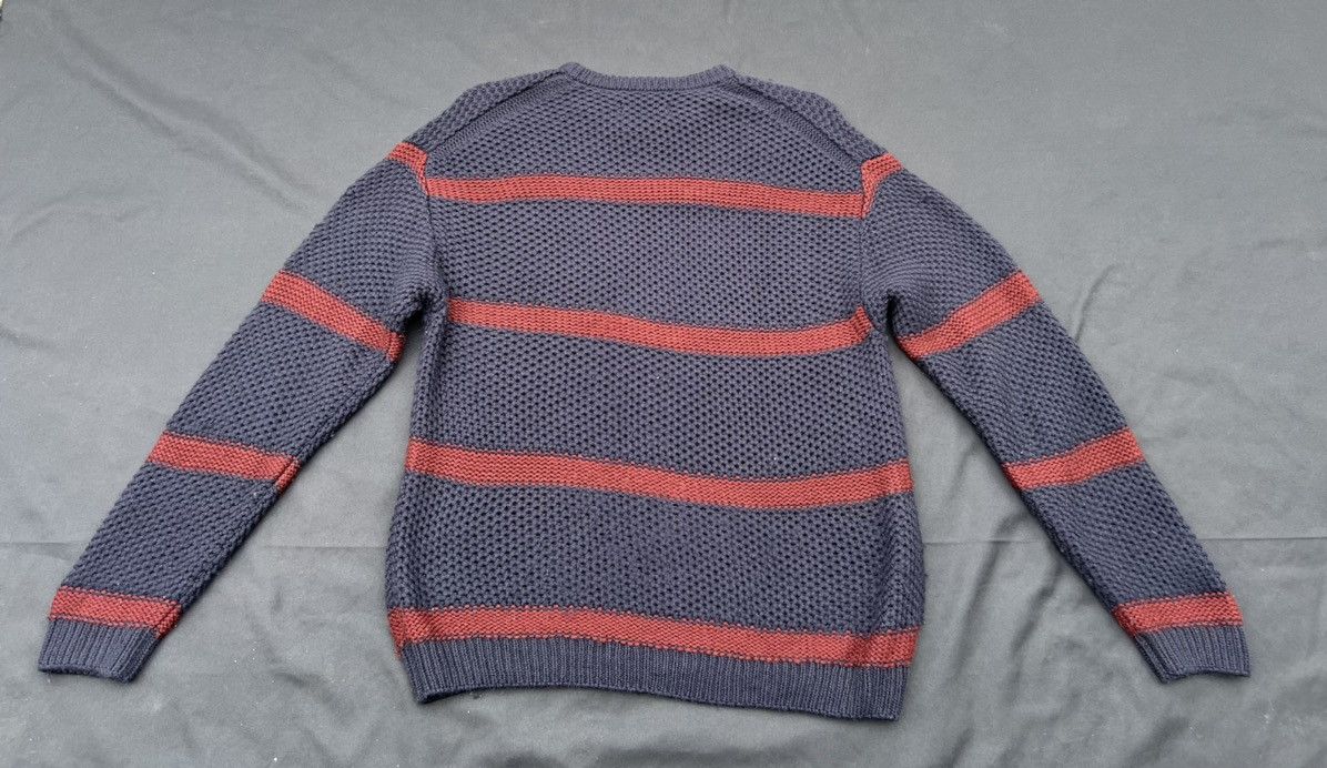 VAINL ARCHIVE VainL Archive Japan Distress Border Stripe Grunge Sweater Size US M / EU 48-50 / 2 - 4 Thumbnail