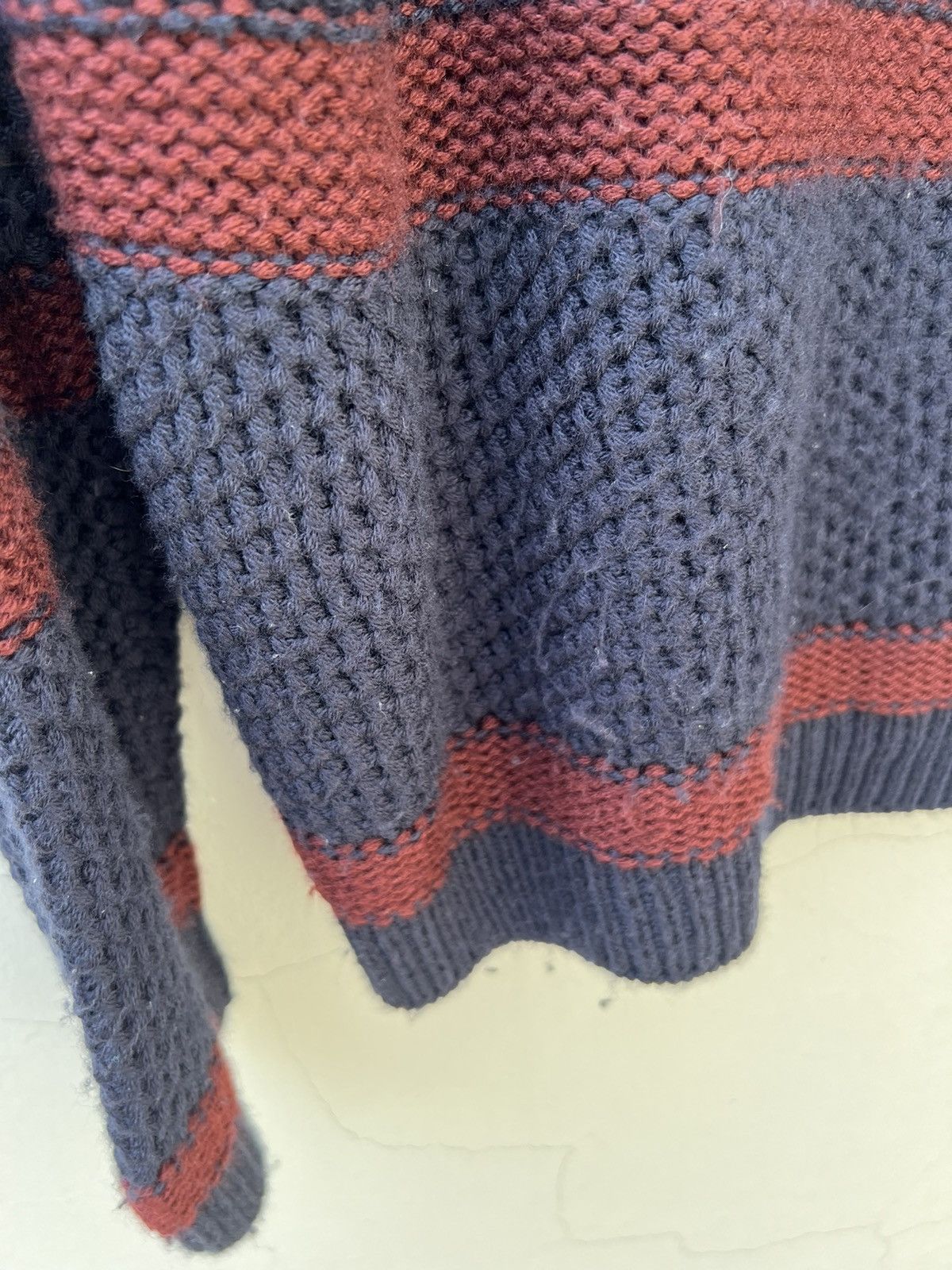VAINL ARCHIVE VainL Archive Japan Distress Border Stripe Grunge Sweater Size US M / EU 48-50 / 2 - 15 Thumbnail