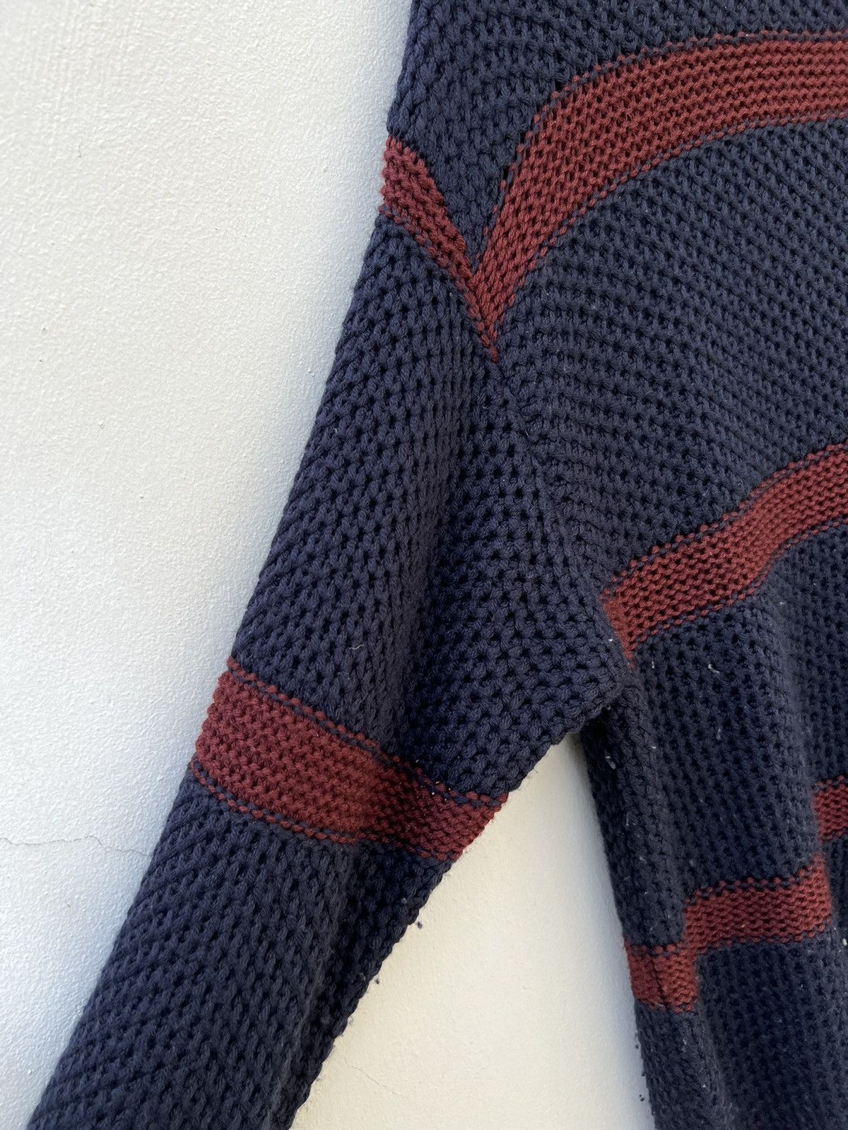VAINL ARCHIVE VainL Archive Japan Distress Border Stripe Grunge Sweater Size US M / EU 48-50 / 2 - 10 Thumbnail
