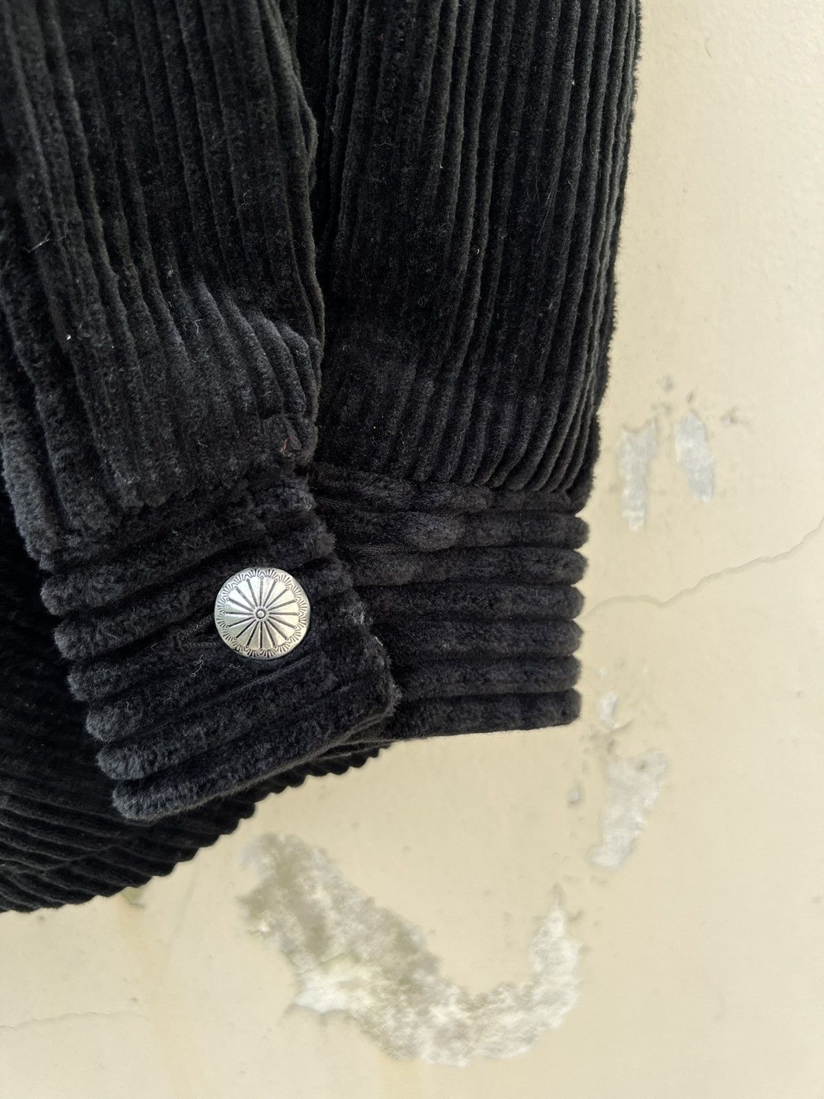 Vintage Birvin Uniform Japan Black Cord Sherpa Lined Button Jacket Size US L / EU 52-54 / 3 - 7 Thumbnail
