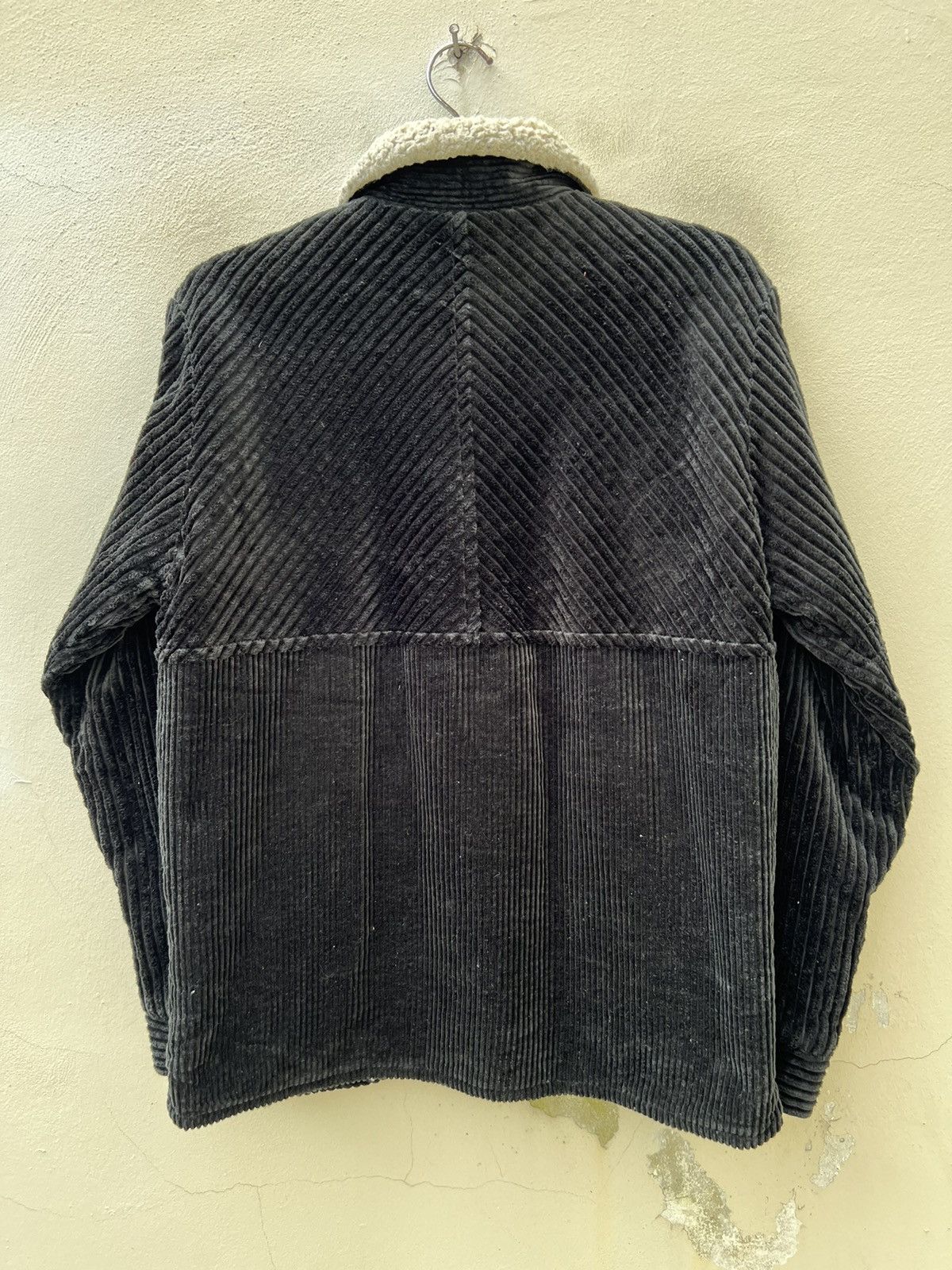Vintage Birvin Uniform Japan Black Cord Sherpa Lined Button Jacket Size US L / EU 52-54 / 3 - 12 Thumbnail