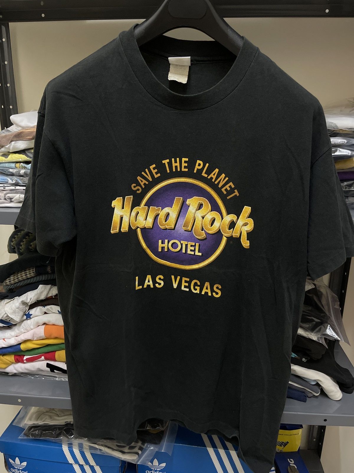 T-shirt Vintage Hard Rock Kiss - Graphique Rétro Années 2000 - Taille L, Couleur Noire - Neuf Sans étiquettes