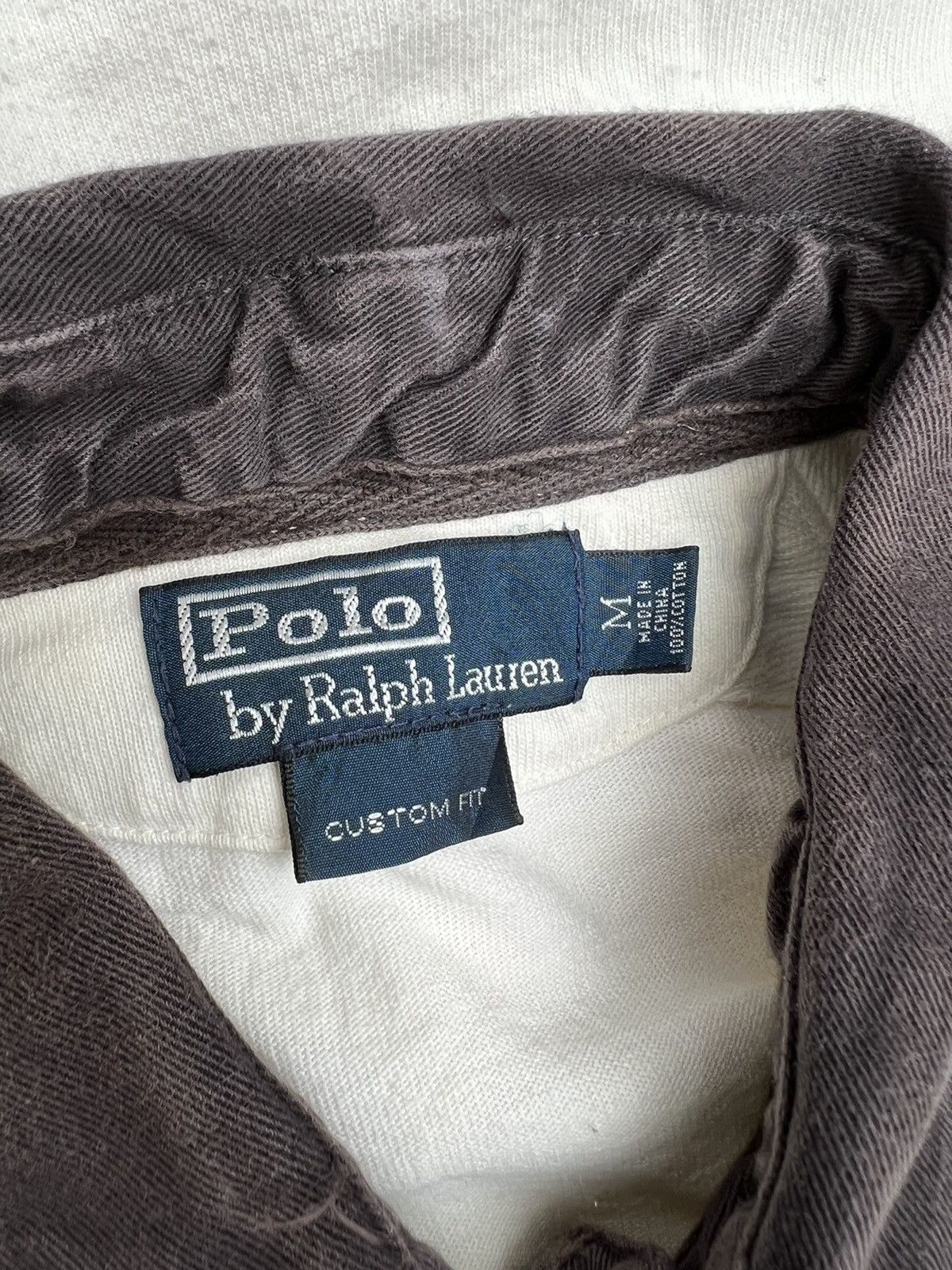 Polo Ralph Lauren VTG 90s Polo Ralph Lauren Spell Out Short Sleeve Rugby Polo Size US M / EU 48-50 / 2 - 17 Thumbnail