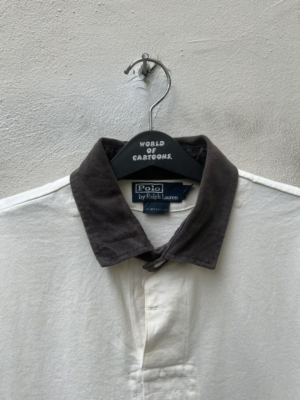 Polo Ralph Lauren VTG 90s Polo Ralph Lauren Spell Out Short Sleeve Rugby Polo Size US M / EU 48-50 / 2 - 6 Thumbnail