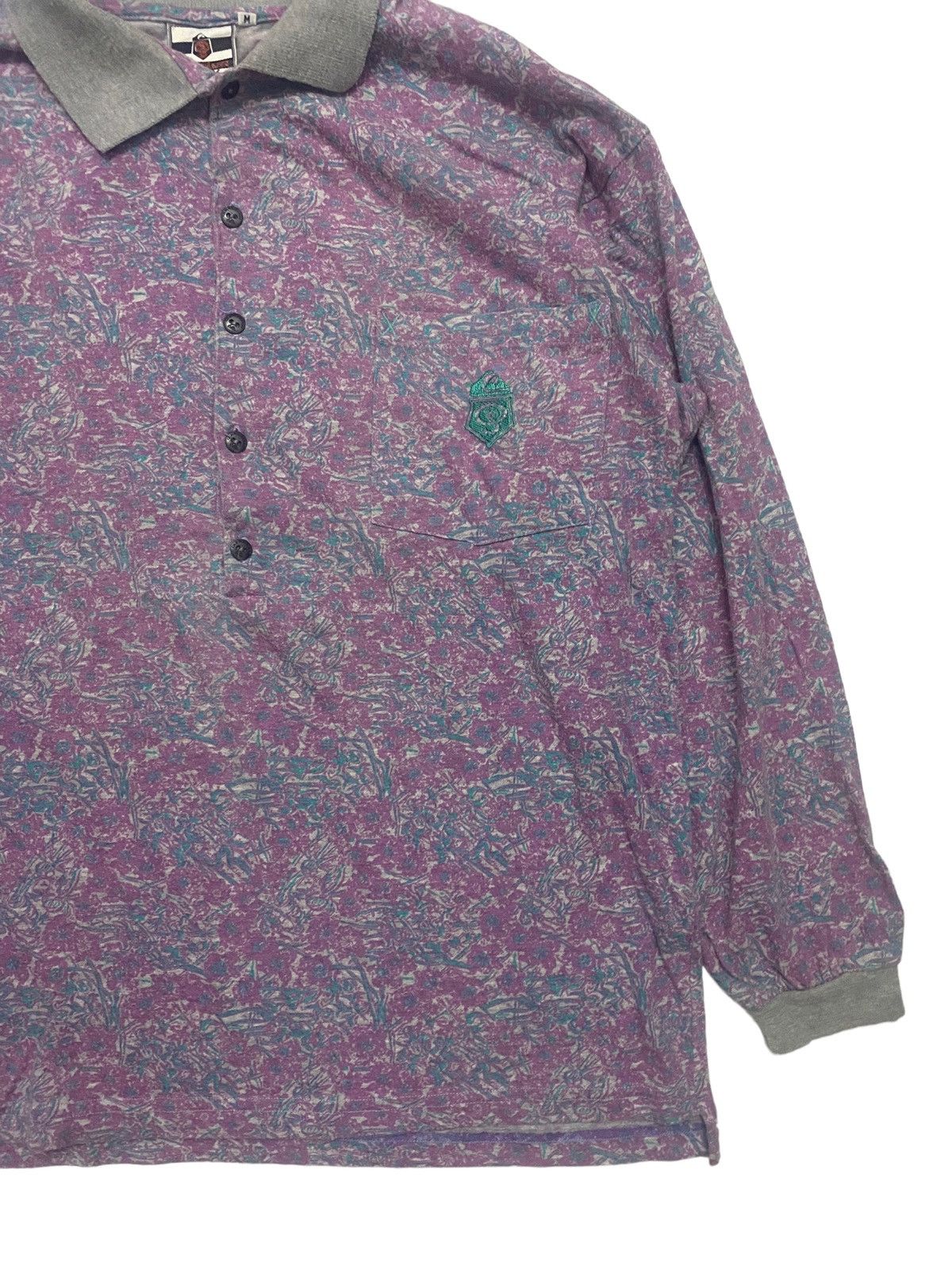 Native × Quiksilver × Vintage Vintage 80s Quiksilver Floral Long Sleeve Size US M / EU 48-50 / 2 - 3 Thumbnail