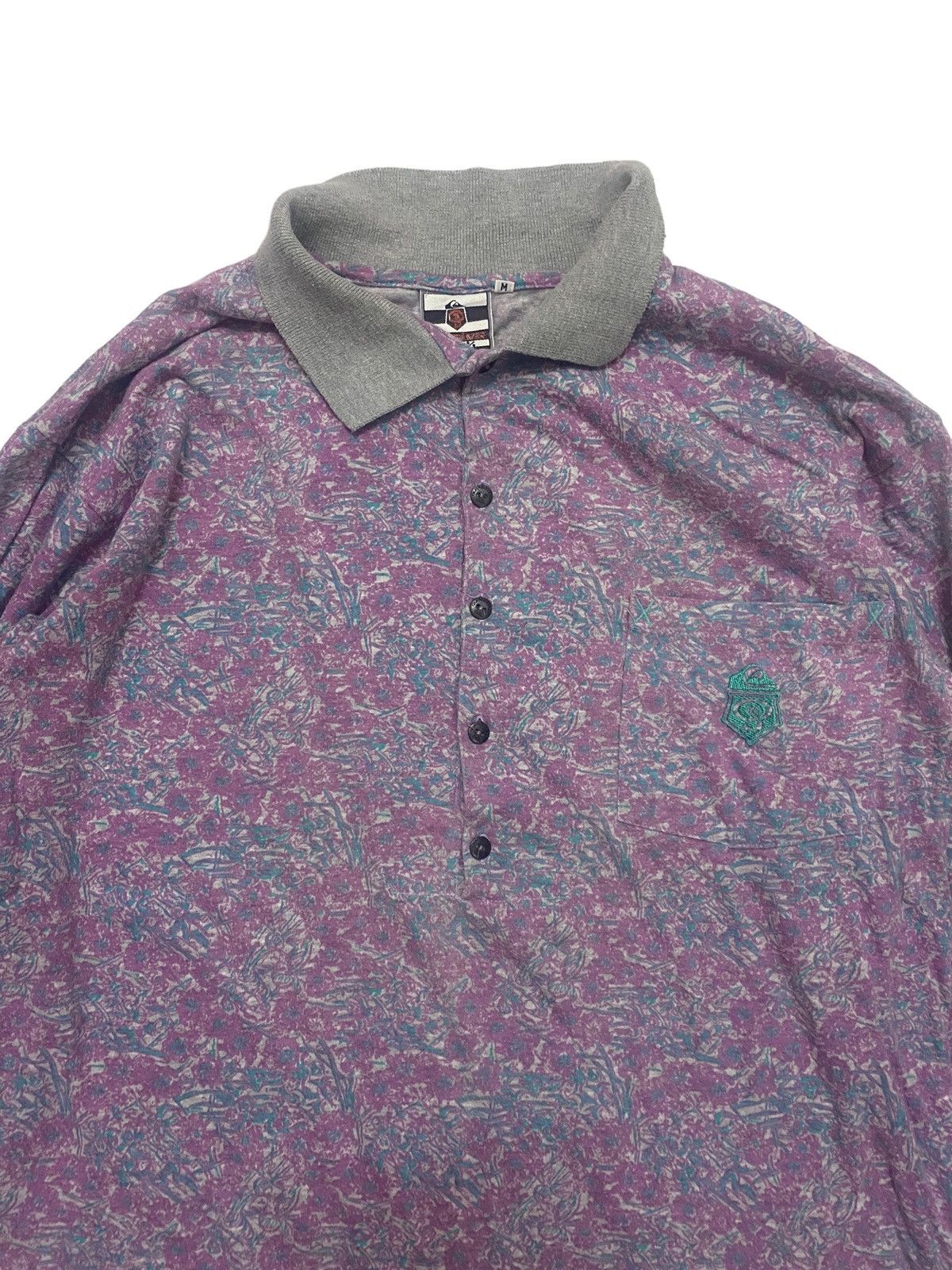 Native × Quiksilver × Vintage Vintage 80s Quiksilver Floral Long Sleeve Size US M / EU 48-50 / 2 - 4 Thumbnail