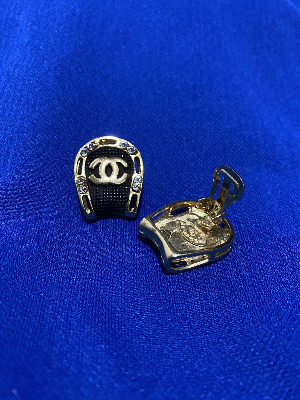 Chanel Chanel Silver Crystal CC Stud Earrings Size ONE SIZE - 4 Thumbnail