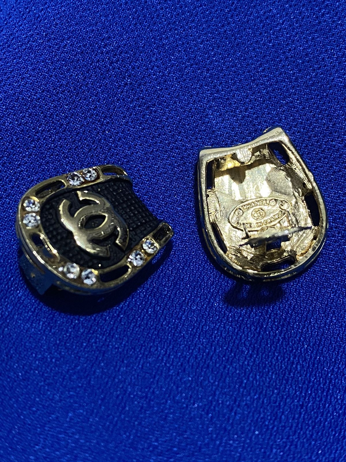 Chanel Chanel Silver Crystal CC Stud Earrings Size ONE SIZE - 7 Thumbnail