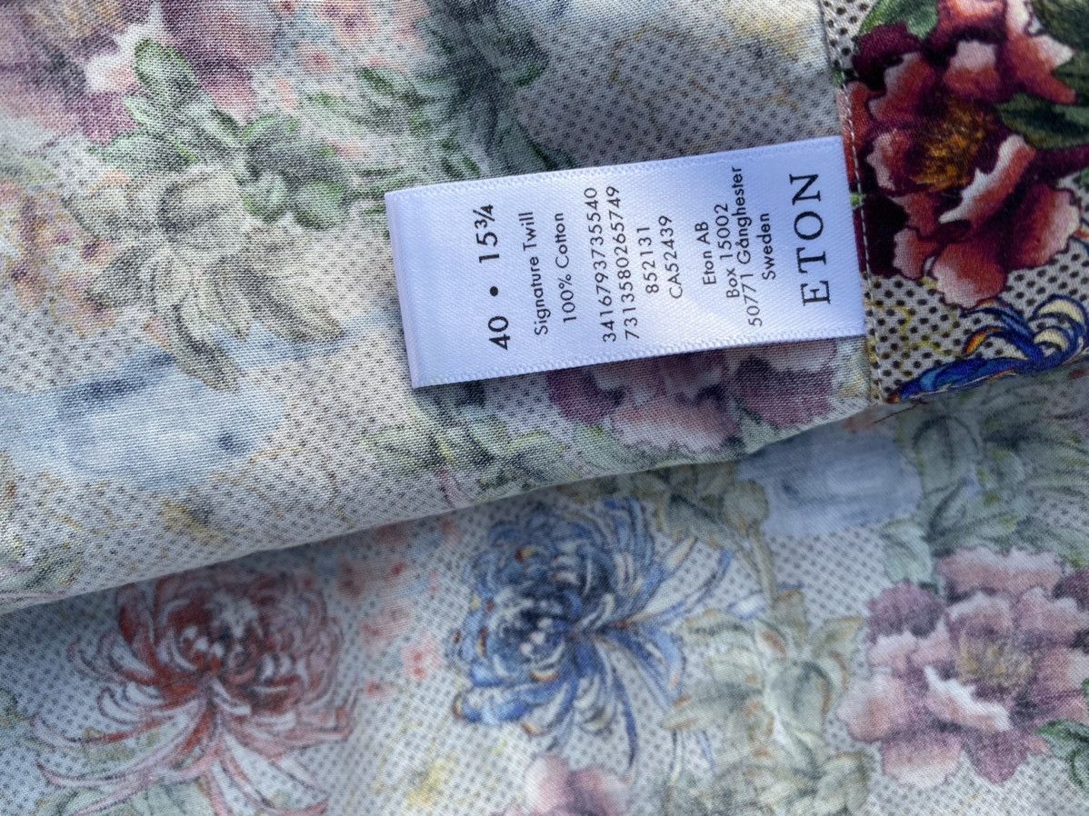Eton Eton Flower Printed Shirt Size US M / EU 48-50 / 2 - 11 Thumbnail