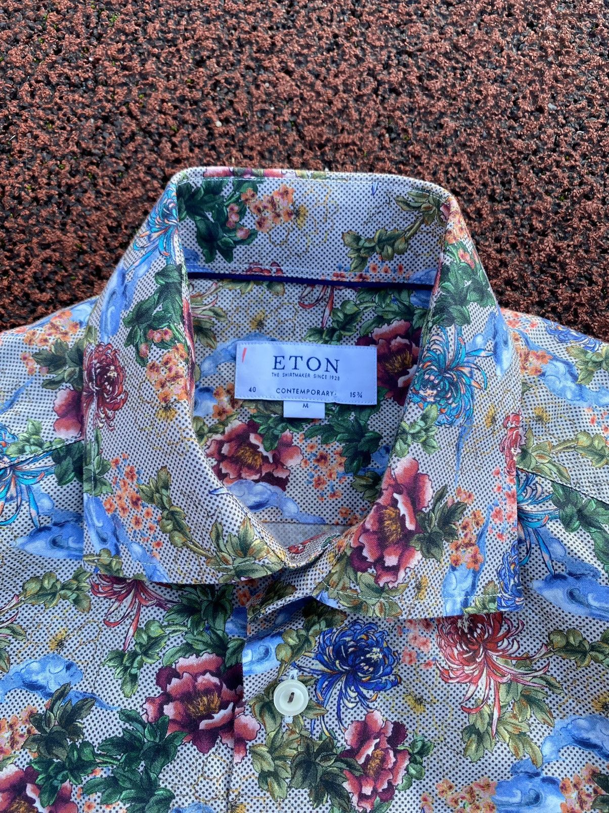 Eton Eton Flower Printed Shirt Size US M / EU 48-50 / 2 - 4 Thumbnail