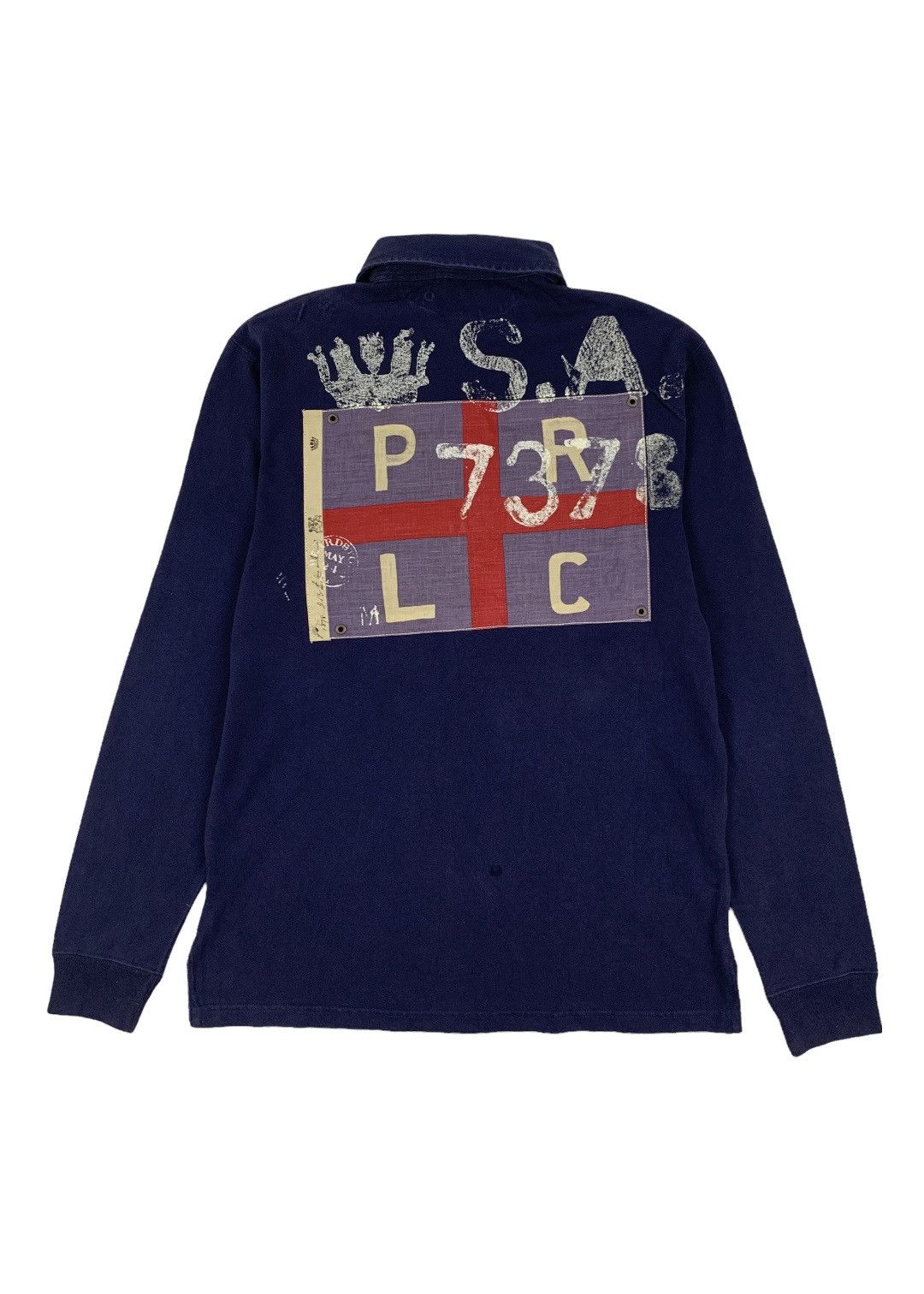 Polo Ralph Lauren Vintage Polo Ralph Lauren USA Rugby Long Sleeve Shirt Size US M / EU 48-50 / 2 - 1 Thumbnail