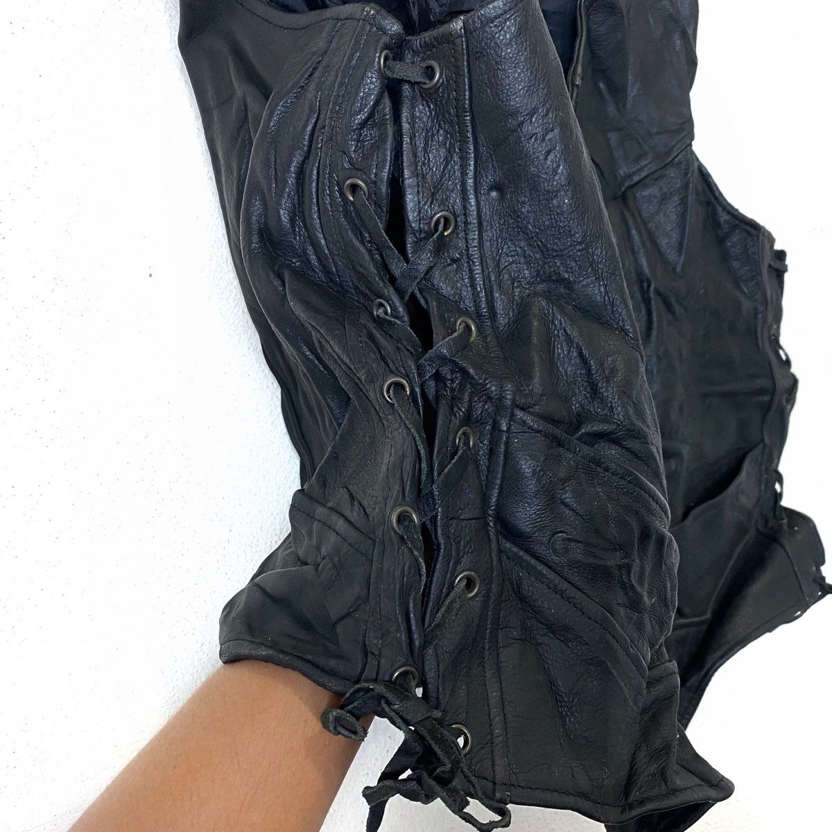 Harley Davidson × Vintage Vintage HARLEY-DAVIDSON An American Legend Vest Leather Size US XL / EU 56 / 4 - 6 Thumbnail