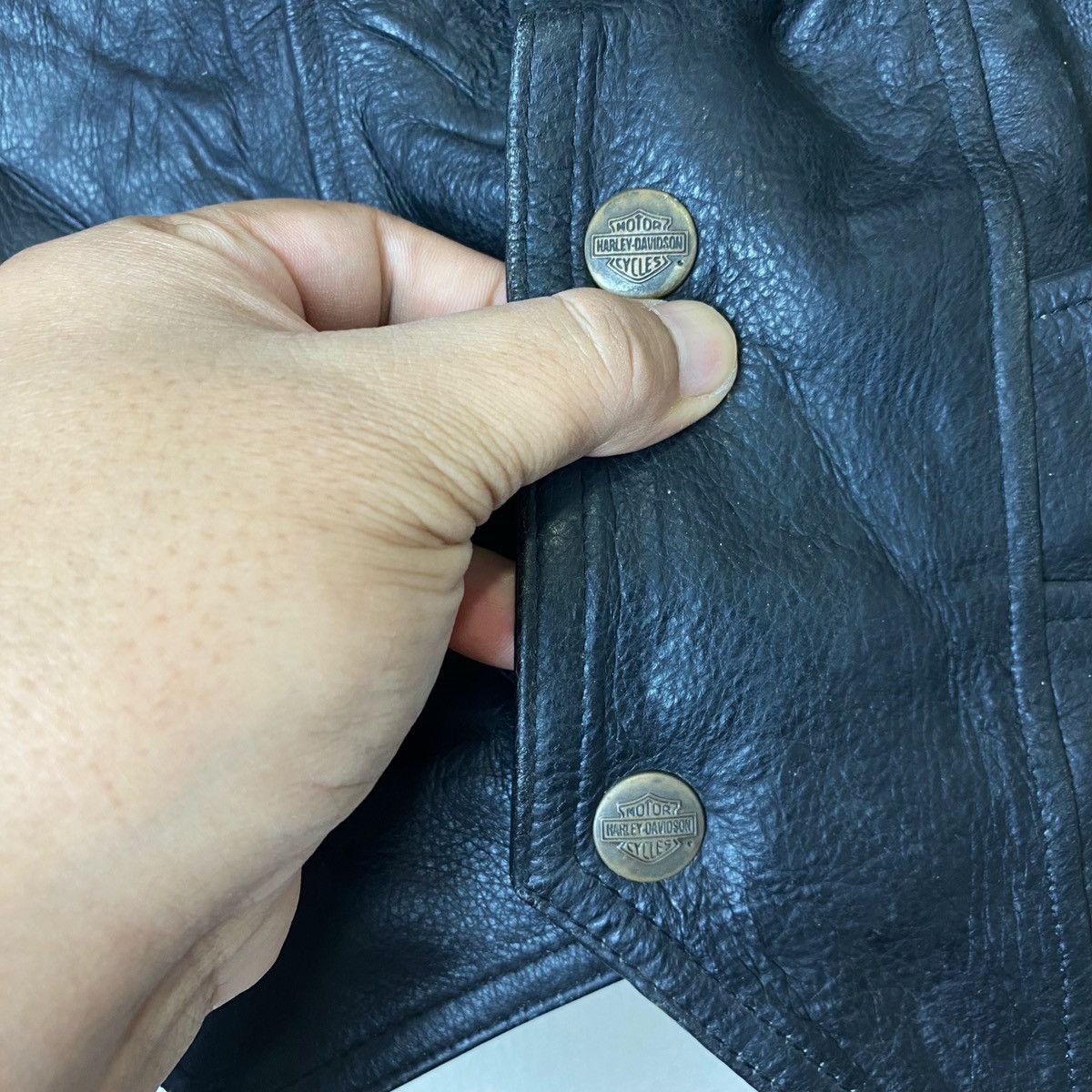 Harley Davidson × Vintage Vintage HARLEY-DAVIDSON An American Legend Vest Leather Size US XL / EU 56 / 4 - 5 Thumbnail