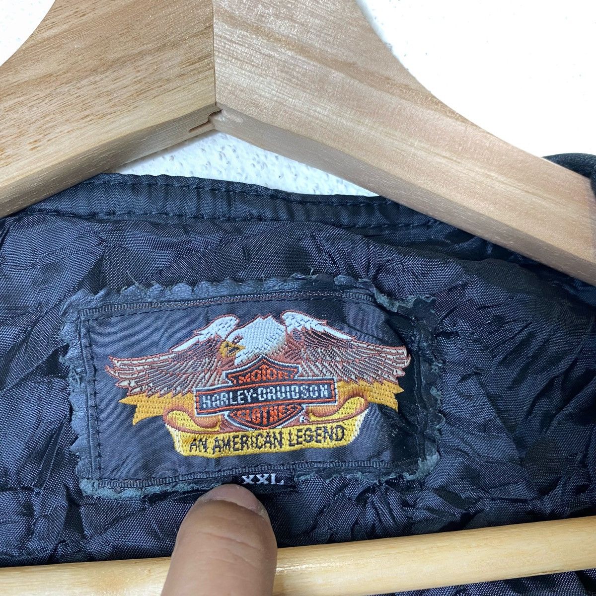 Harley Davidson × Vintage Vintage HARLEY-DAVIDSON An American Legend Vest Leather Size US XL / EU 56 / 4 - 10 Thumbnail
