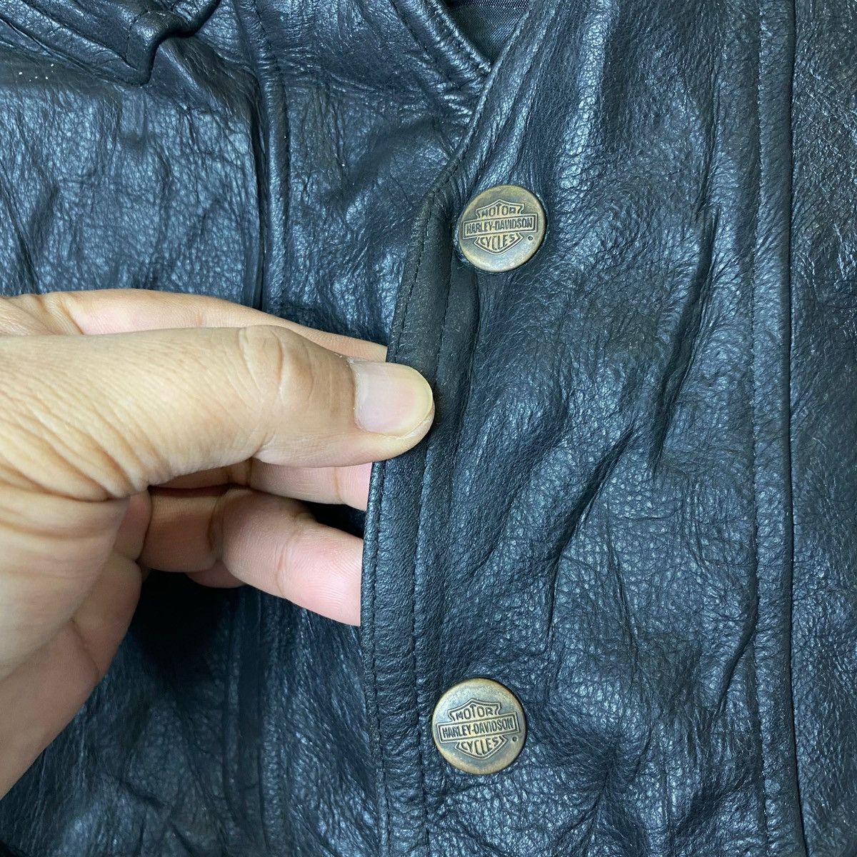Harley Davidson × Vintage Vintage HARLEY-DAVIDSON An American Legend Vest Leather Size US XL / EU 56 / 4 - 4 Thumbnail
