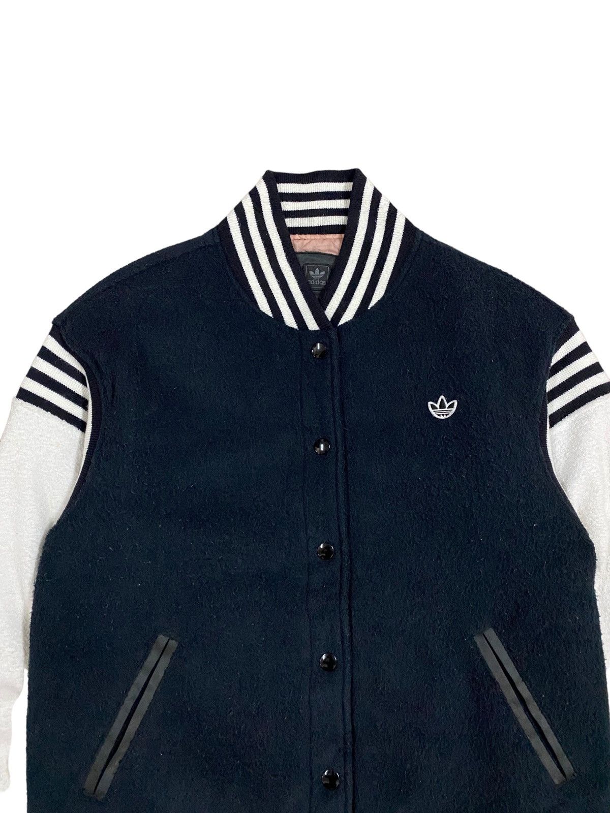 Adidas Adidas Raglan Color Block Coach Jacket Wool Quilted Size US L / EU 52-54 / 3 - 4 Thumbnail