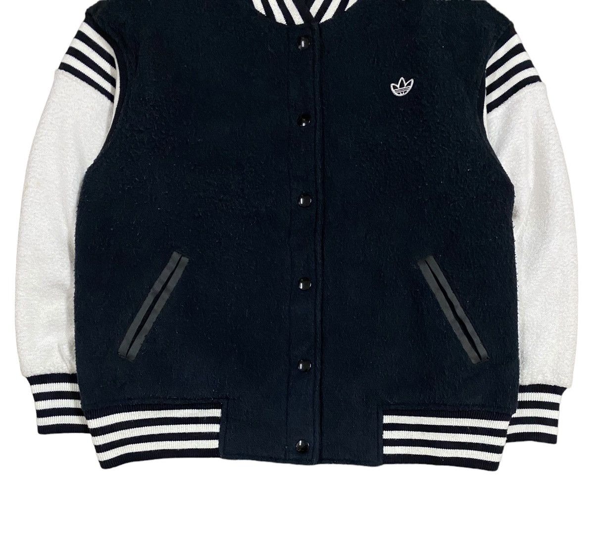 Adidas Adidas Raglan Color Block Coach Jacket Wool Quilted Size US L / EU 52-54 / 3 - 5 Thumbnail