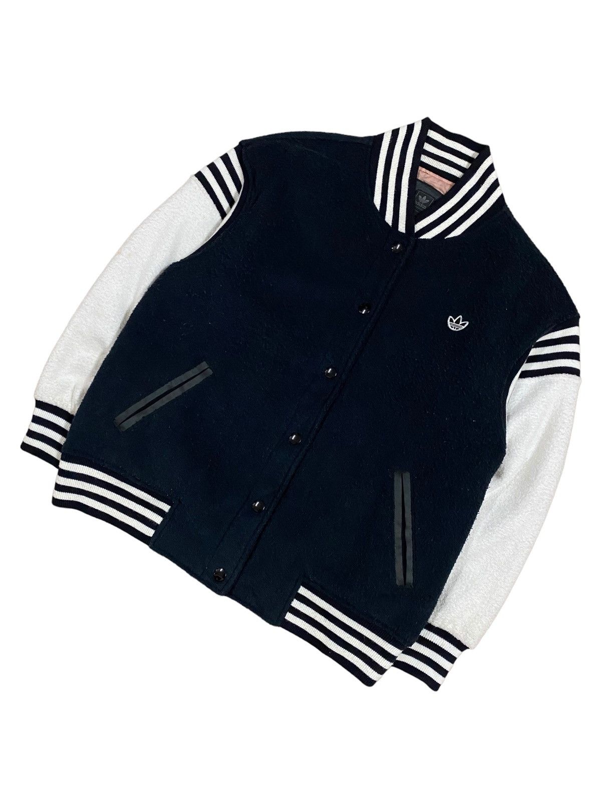 Adidas Adidas Raglan Color Block Coach Jacket Wool Quilted Size US L / EU 52-54 / 3 - 7 Thumbnail