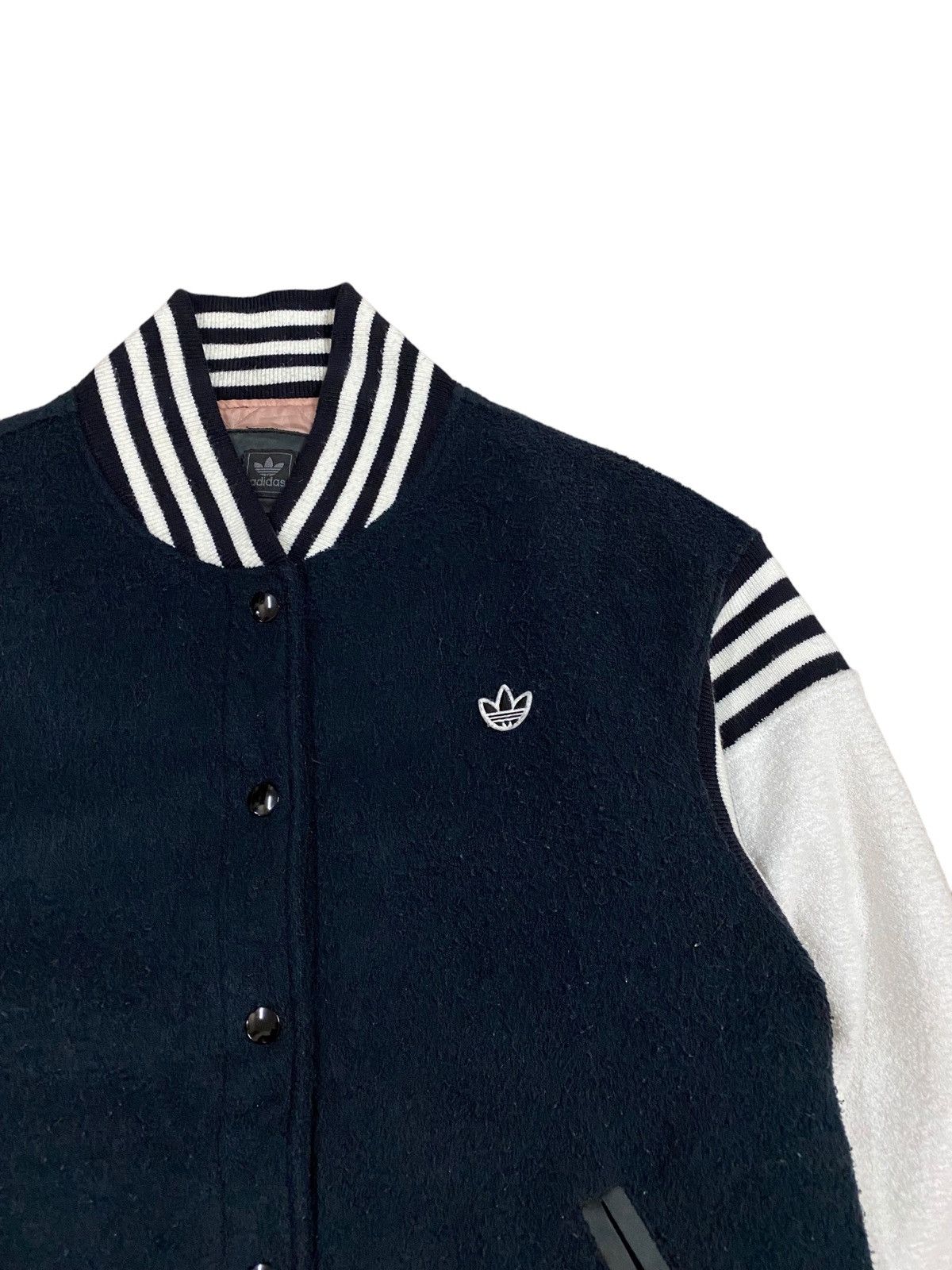 Adidas Adidas Raglan Color Block Coach Jacket Wool Quilted Size US L / EU 52-54 / 3 - 9 Thumbnail