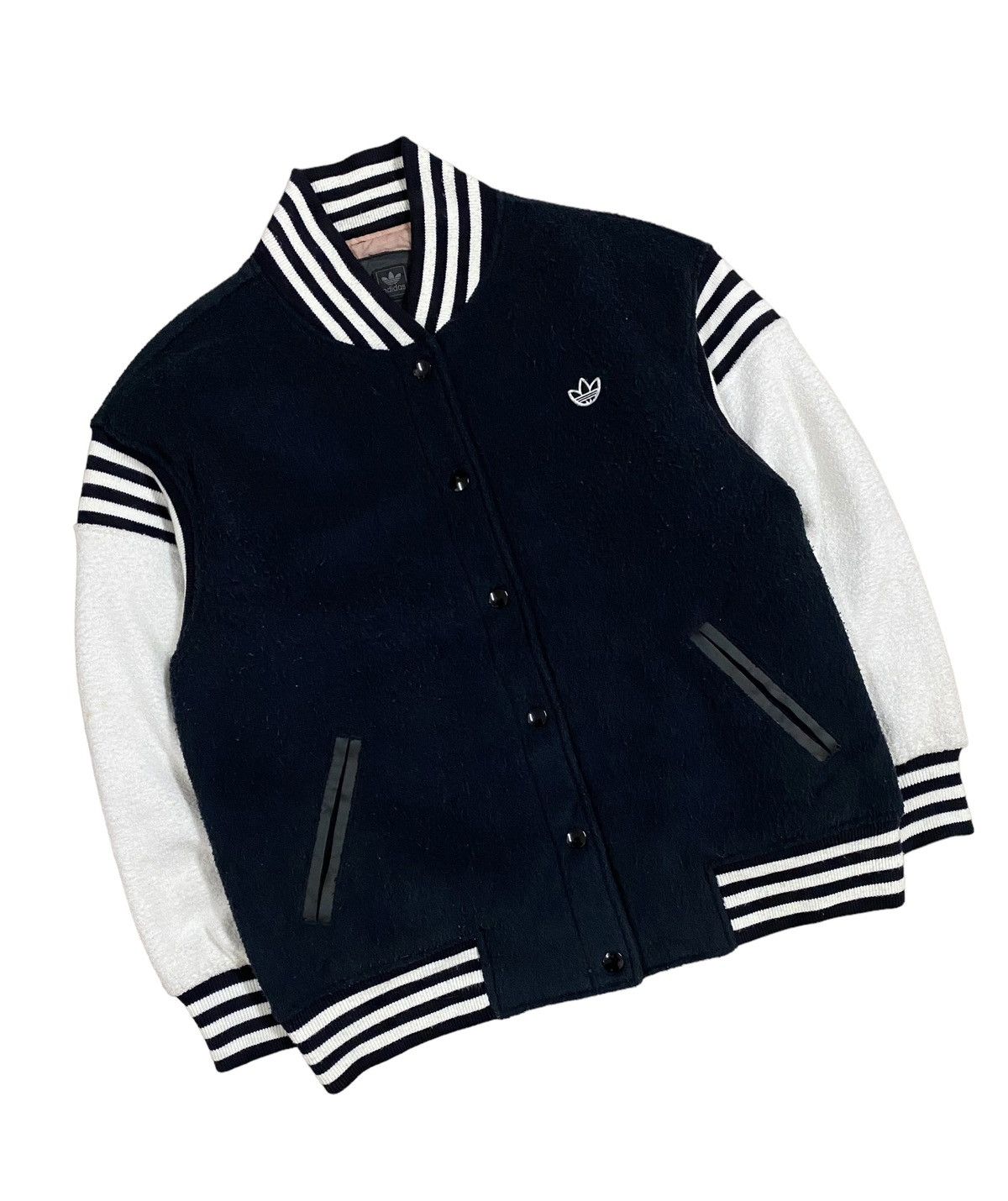 Adidas Adidas Raglan Color Block Coach Jacket Wool Quilted Size US L / EU 52-54 / 3 - 6 Thumbnail